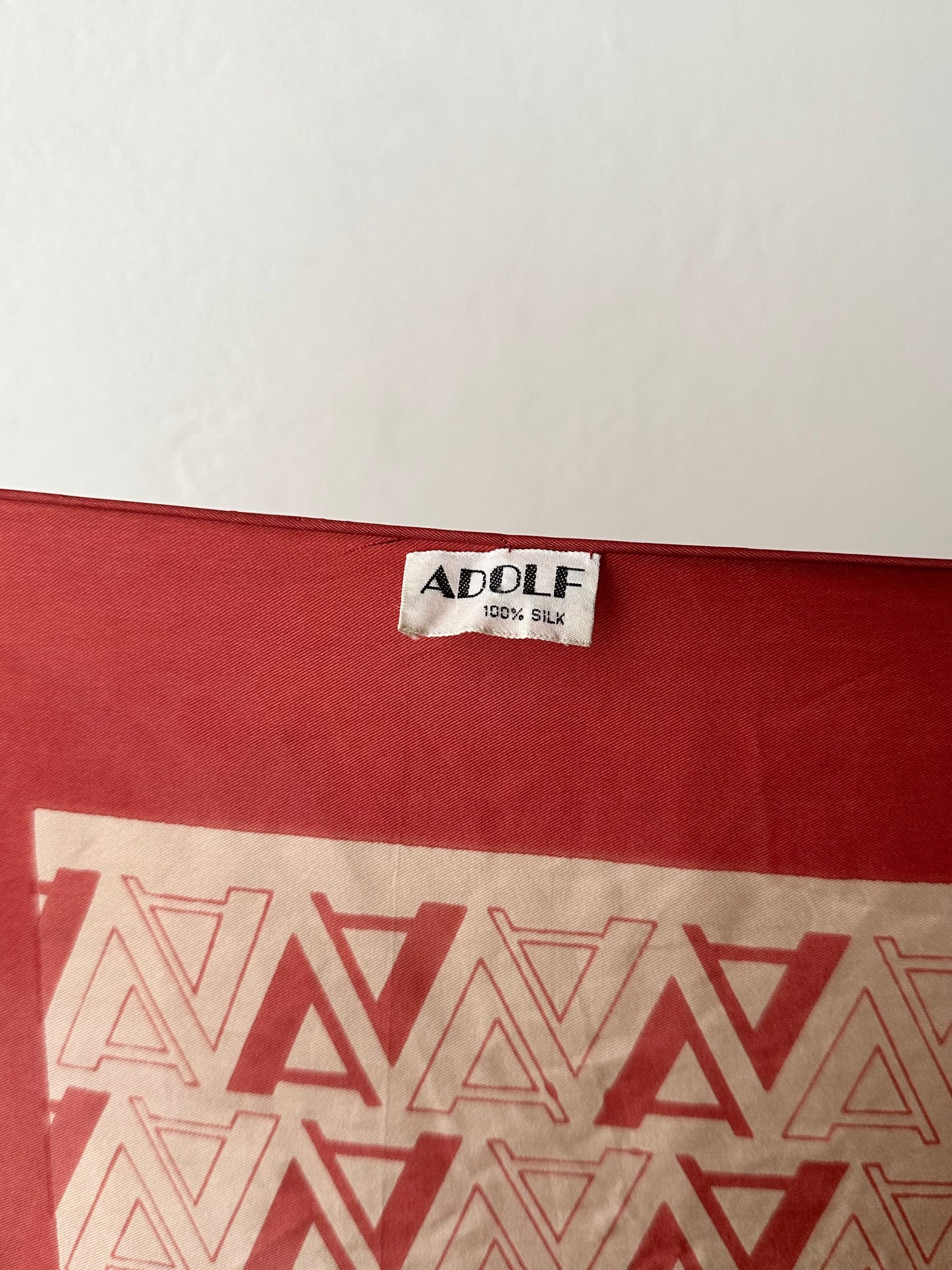"A" silk scarf Italy