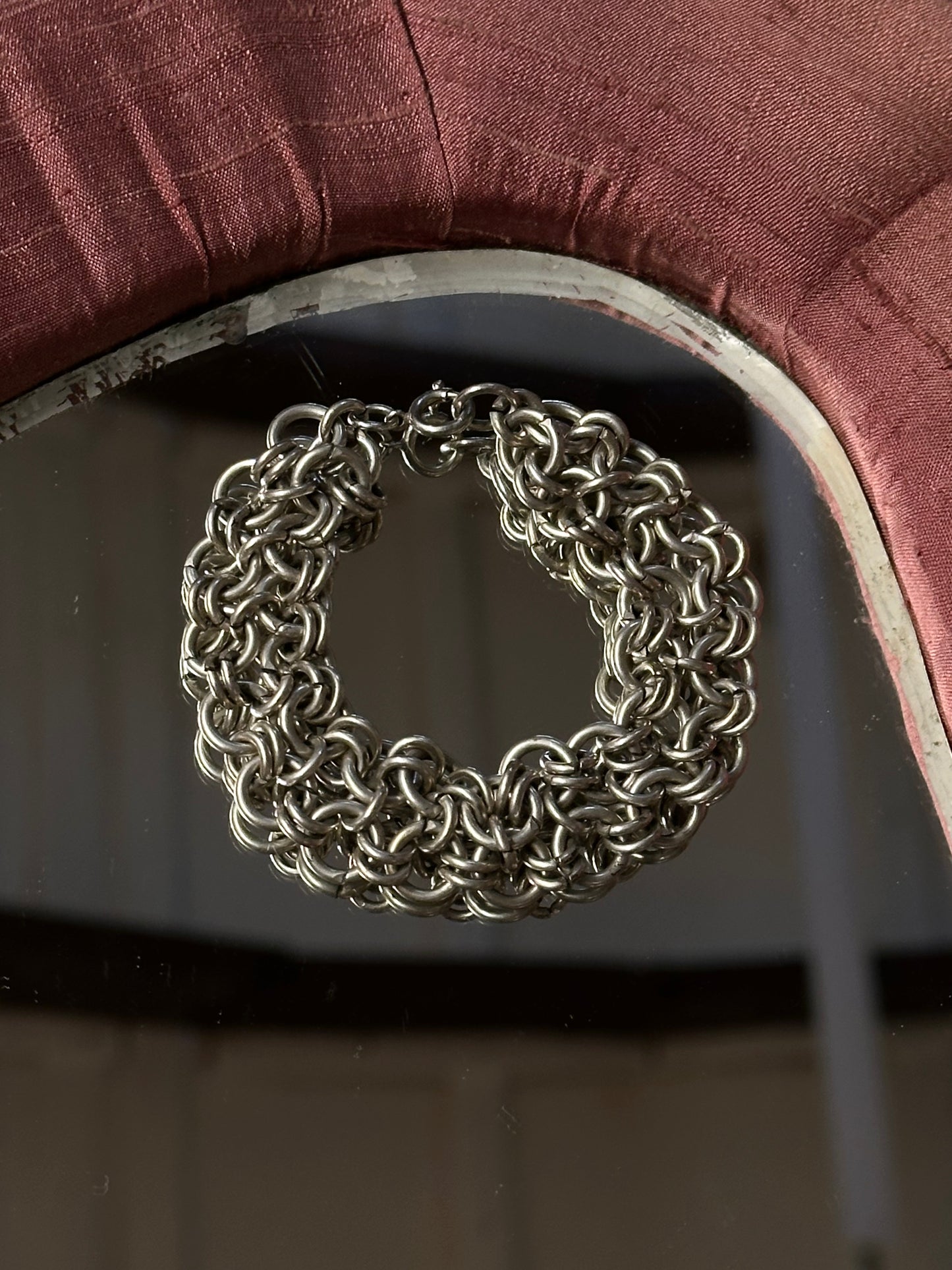 60-70s German chainmail bracelet