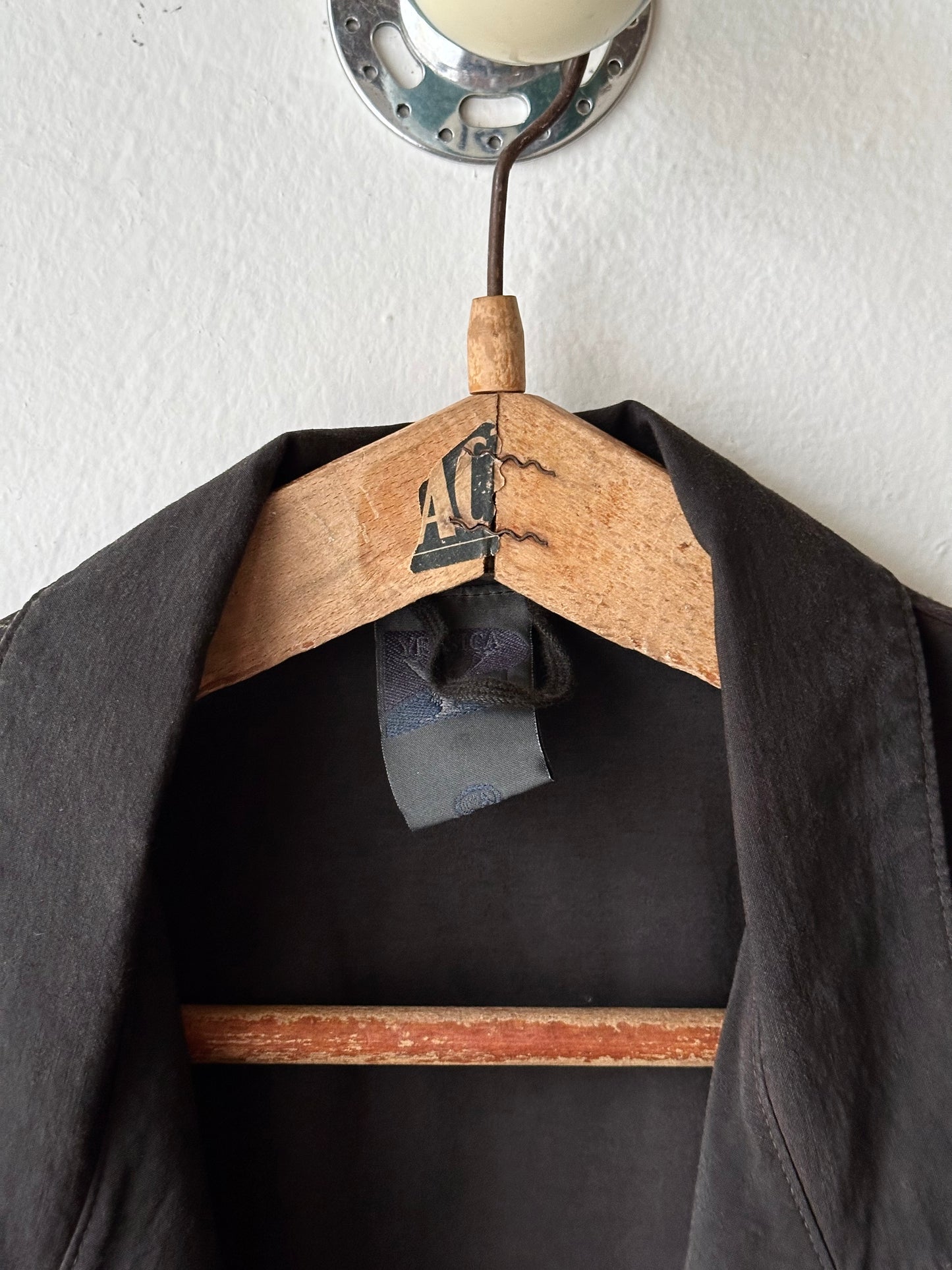 dyed double buttons blouse