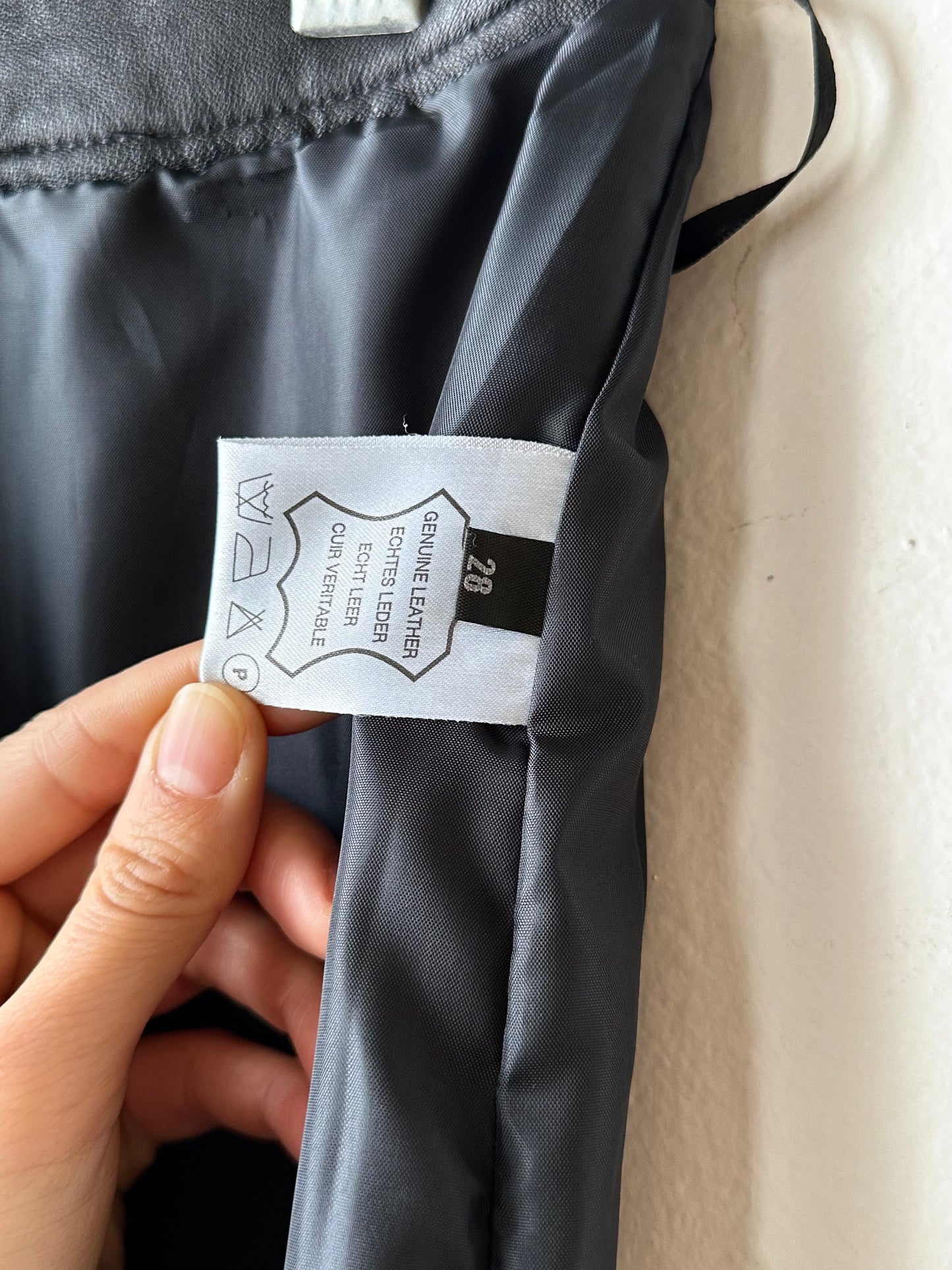 Uncle sam leather trouser W28