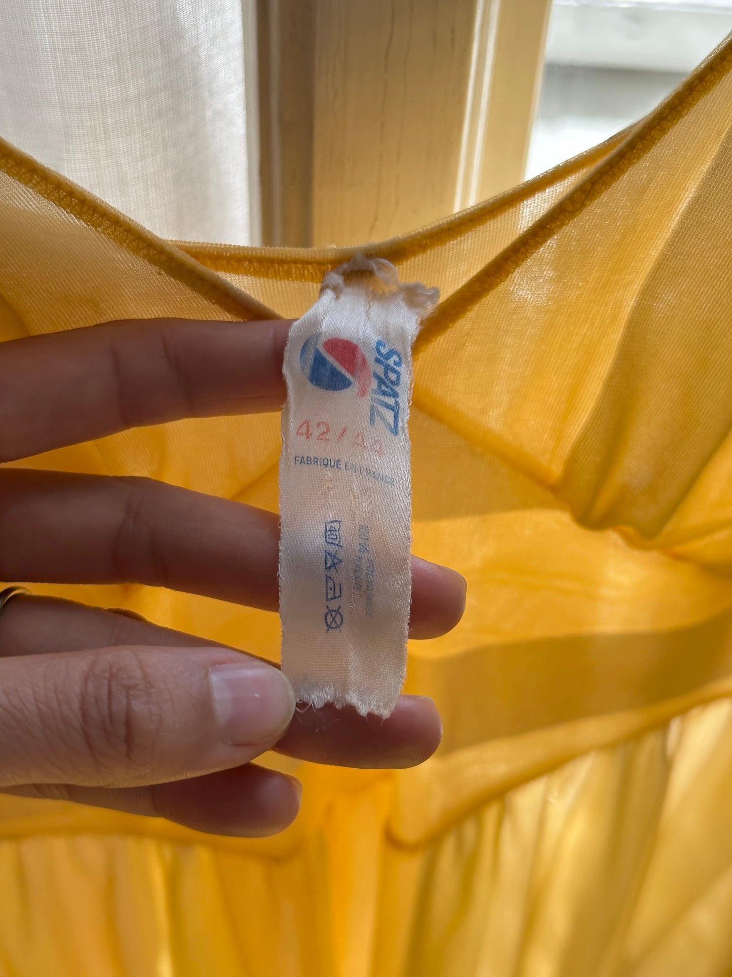 80s France beach parasol dress