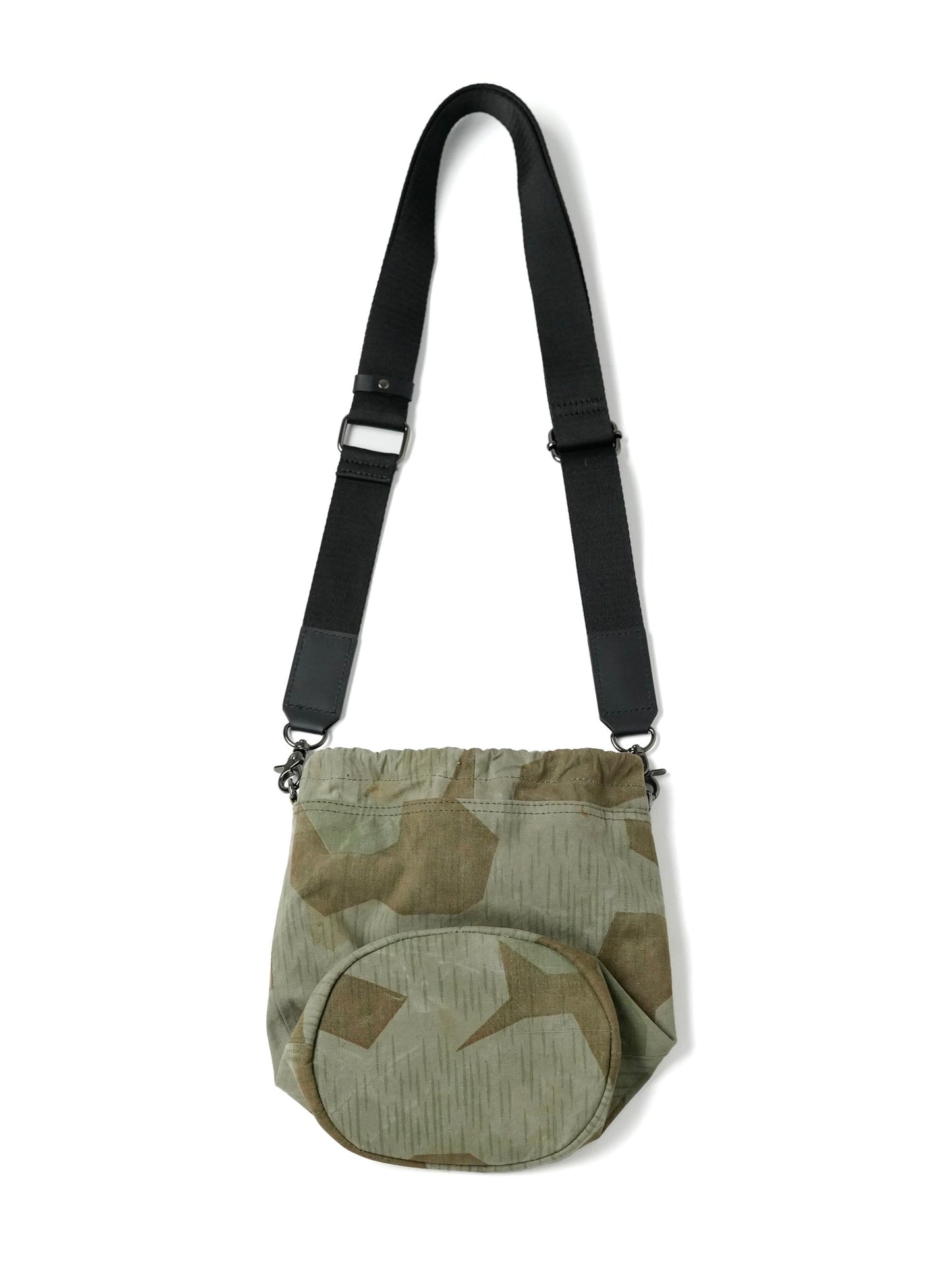 Á SCENE TOTO THE GROUND depot KINCHAKU SHOULDER with Military Tent Fabric Czechoslovakia コラボ アウトドア 巾着