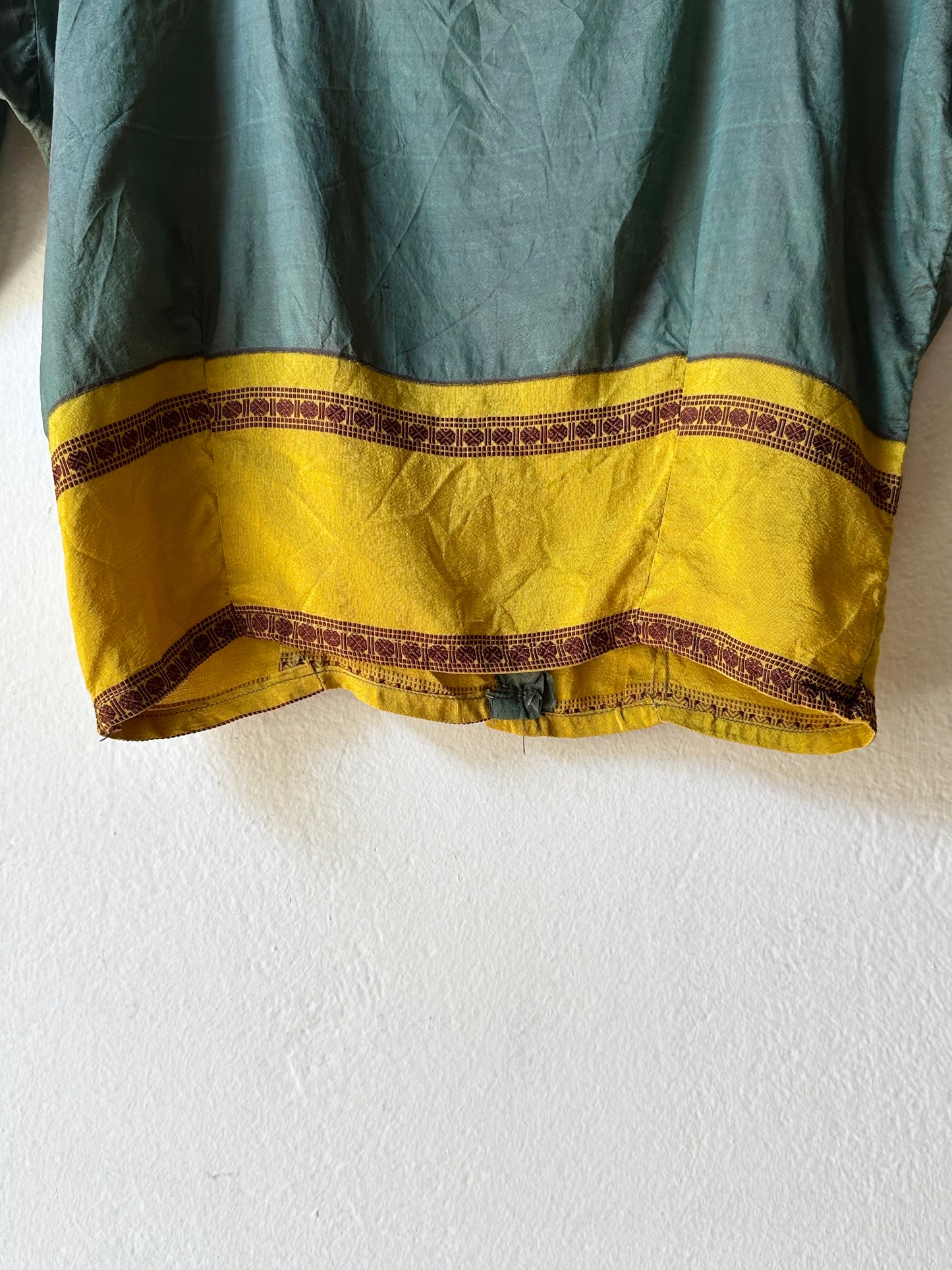 Delicate silk ethnic top