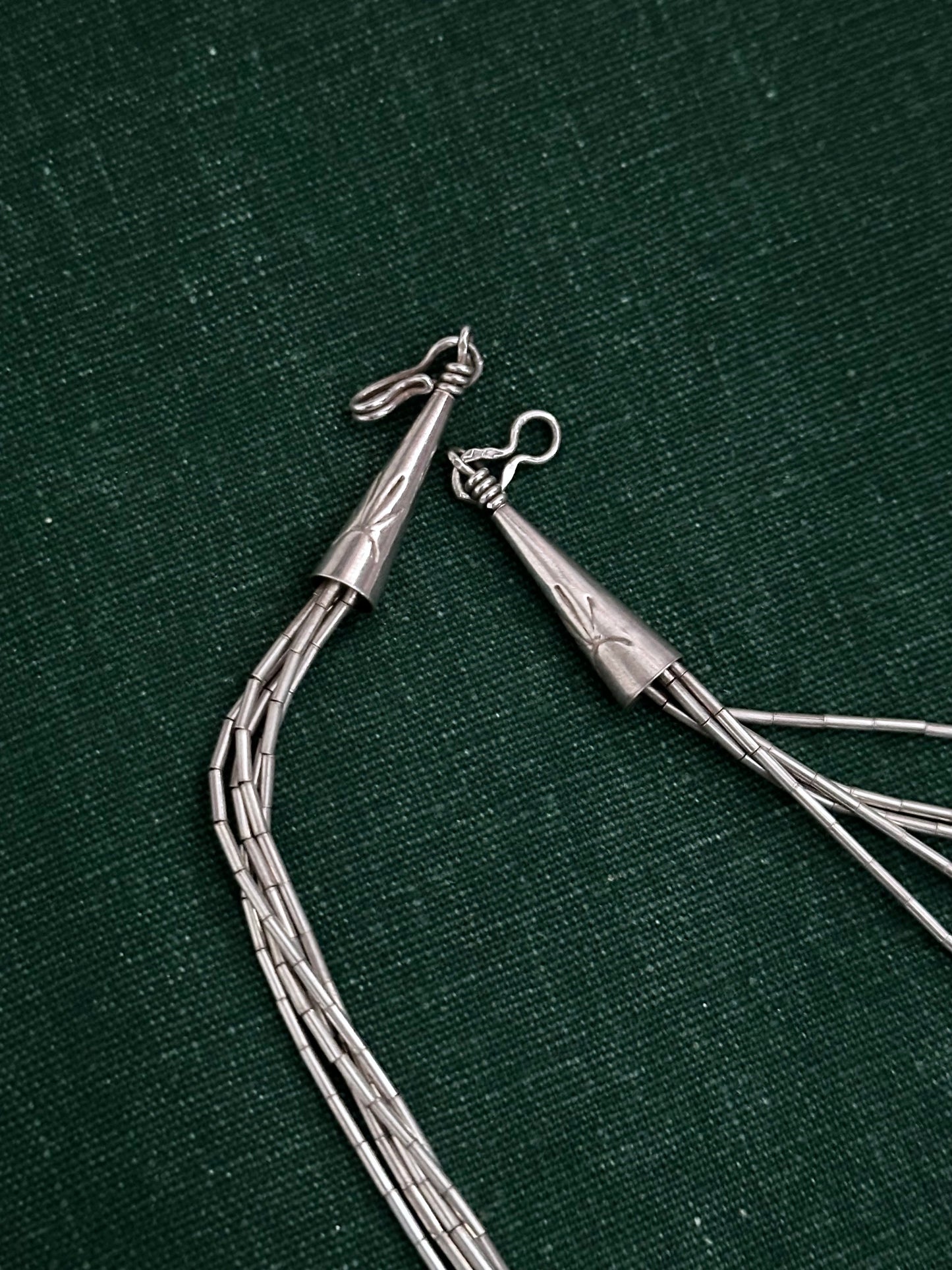 Navajo liquid silver necklace