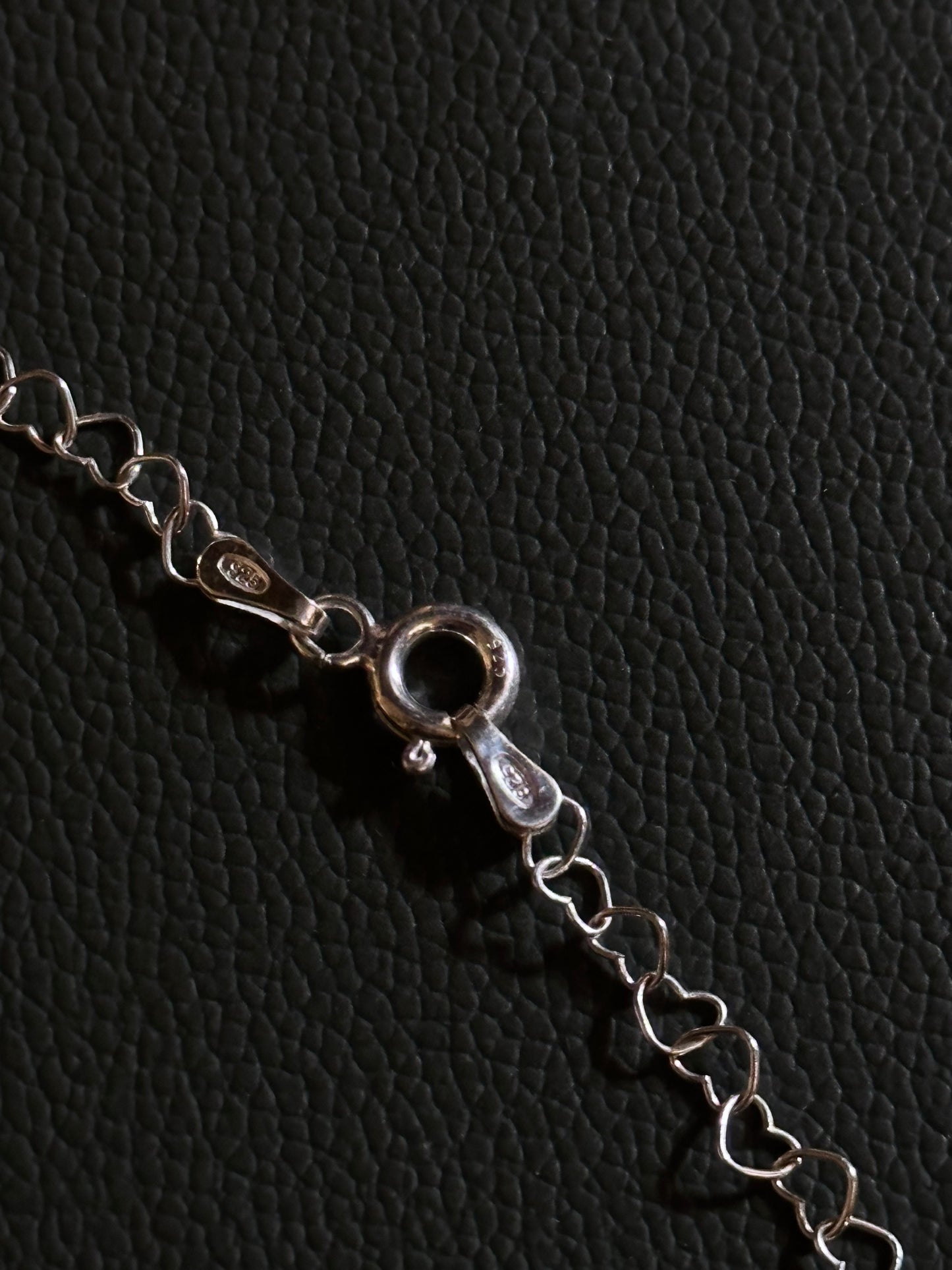 Italy 925 tiny chain necklace - heart