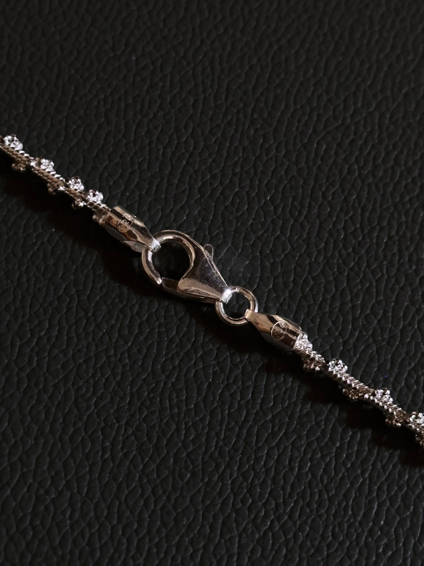 Italy 925 tiny chain necklace - bold twist