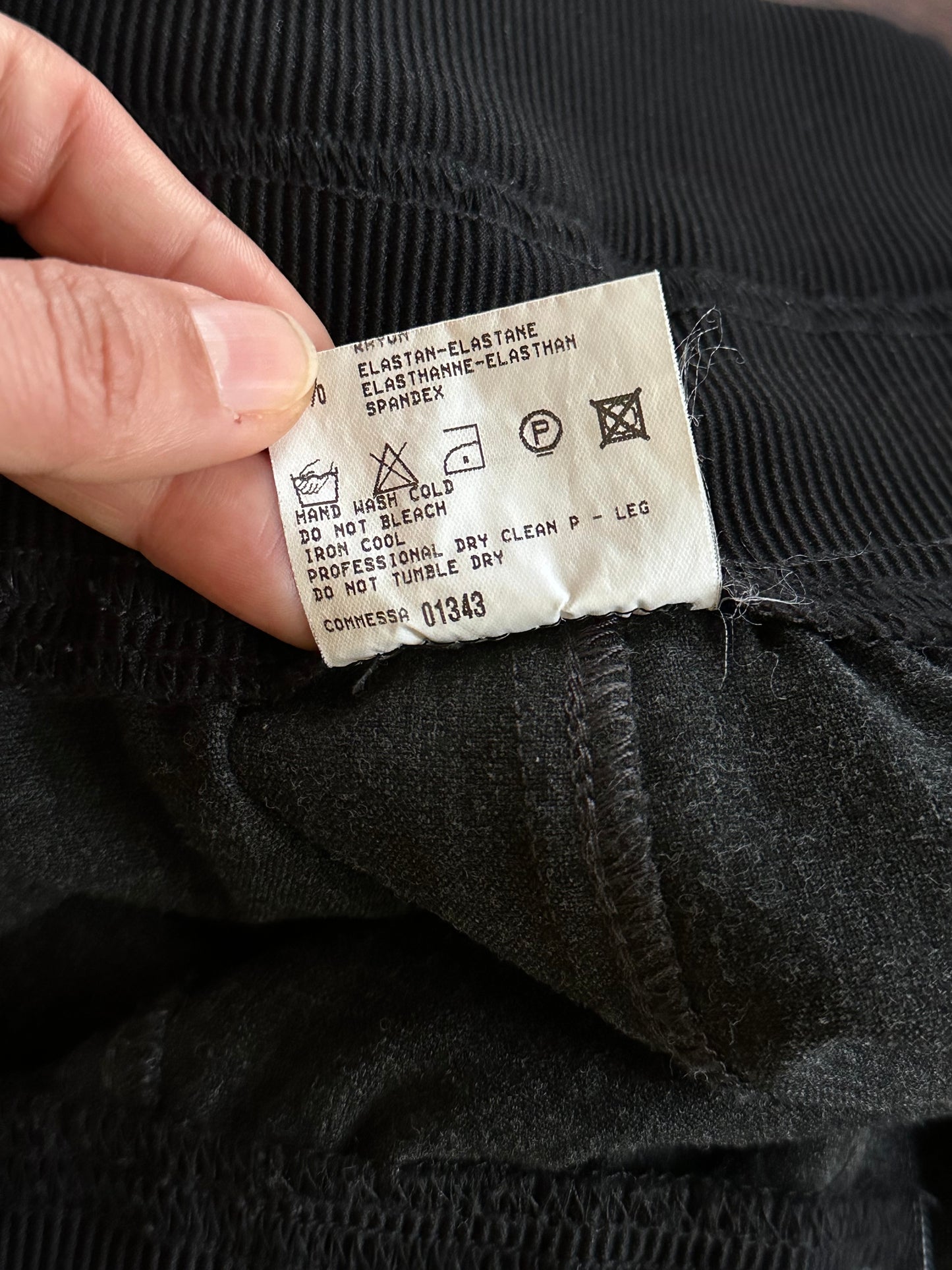 Marithé + François Girbaud charcoal easy pants