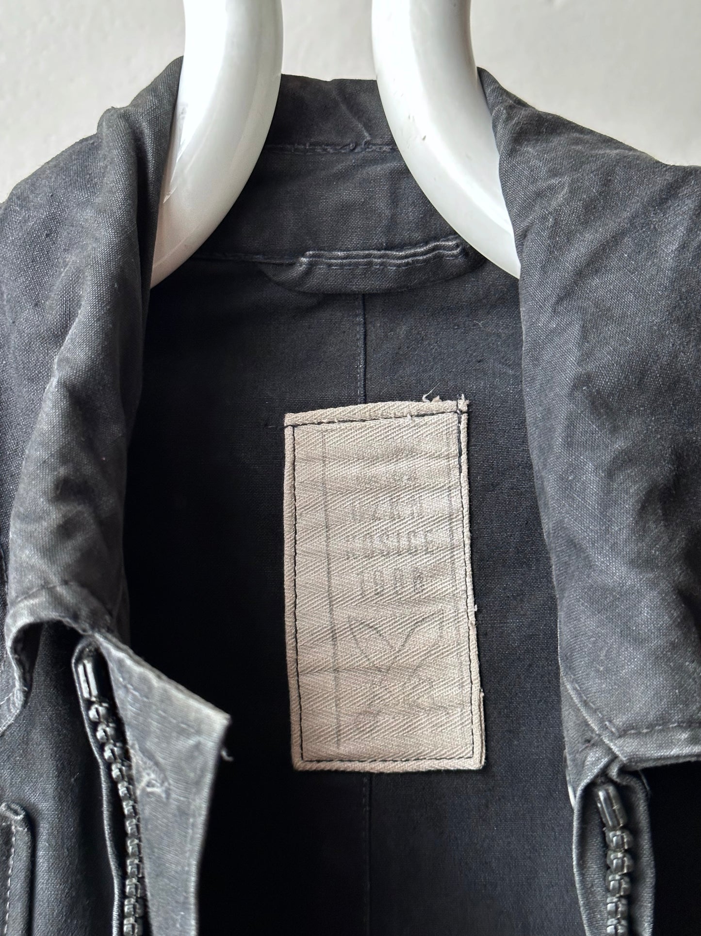 1980's Czechoslovakia Tank Crew Jacket Tankers 80's Vintage Military Praha Toto Prague Vintage store Vintage clothing 80年代 古着屋 古着 プラハ Black 黒 タンカース タンカース ジャケット ミリタリー チェコスロバキア チェコ 軍 ユーロミリタリー ユーロ古着 ヨーロッパ古着 ヨーロッパミリタリー 古着卸 レア Rare