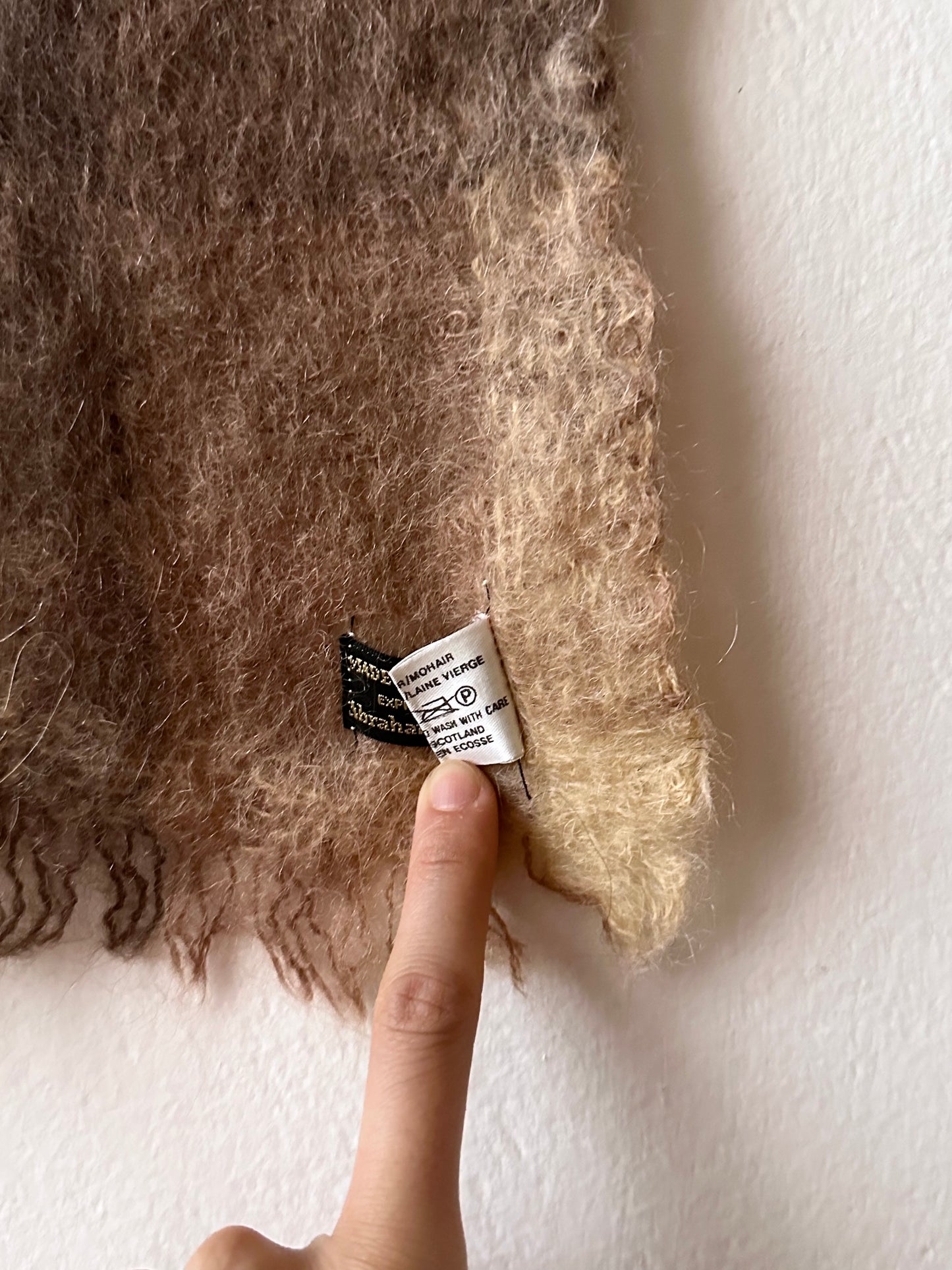 mohair wool scarf made in scotland