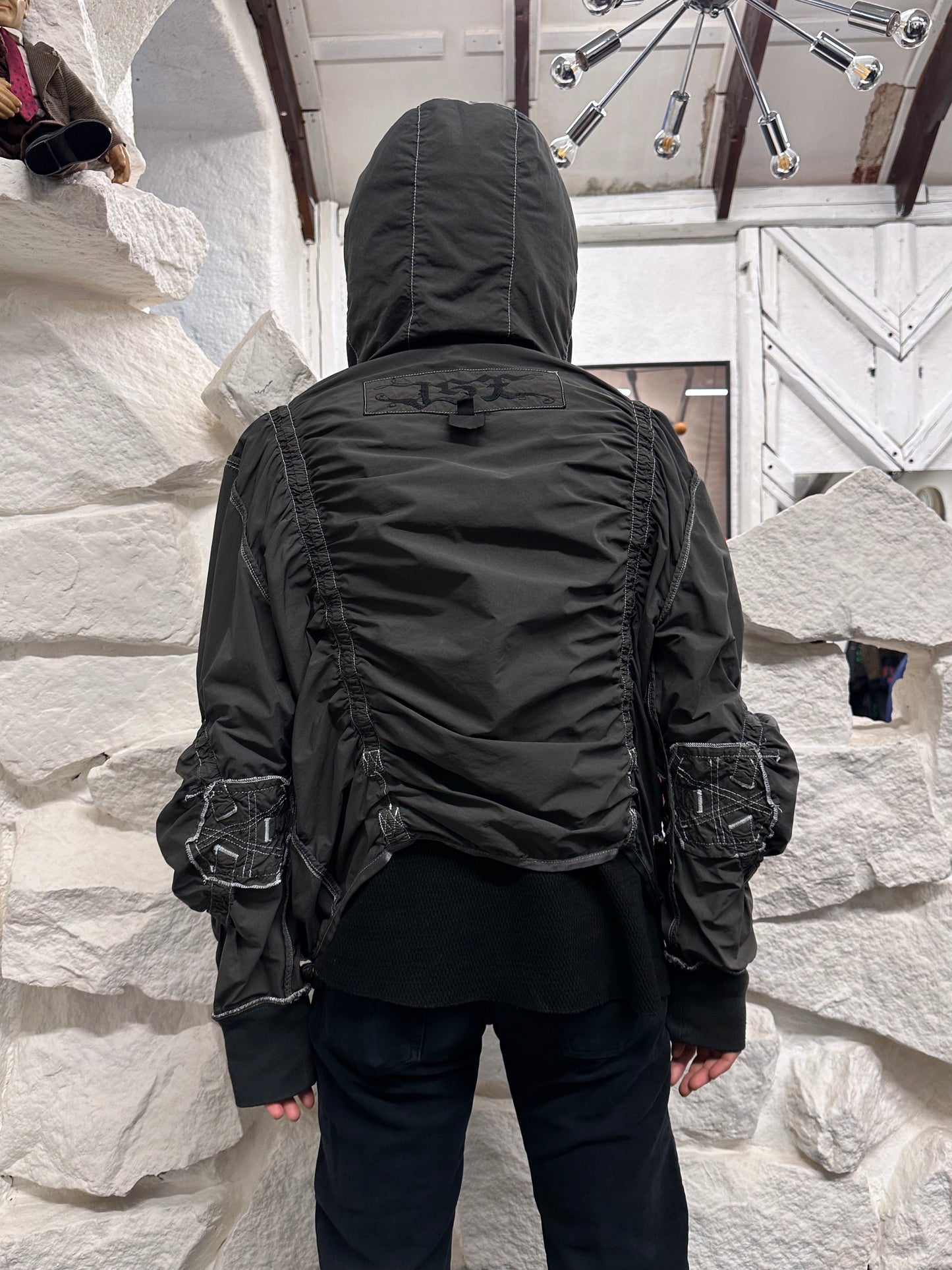 Early 00s JET SET parachute jacket