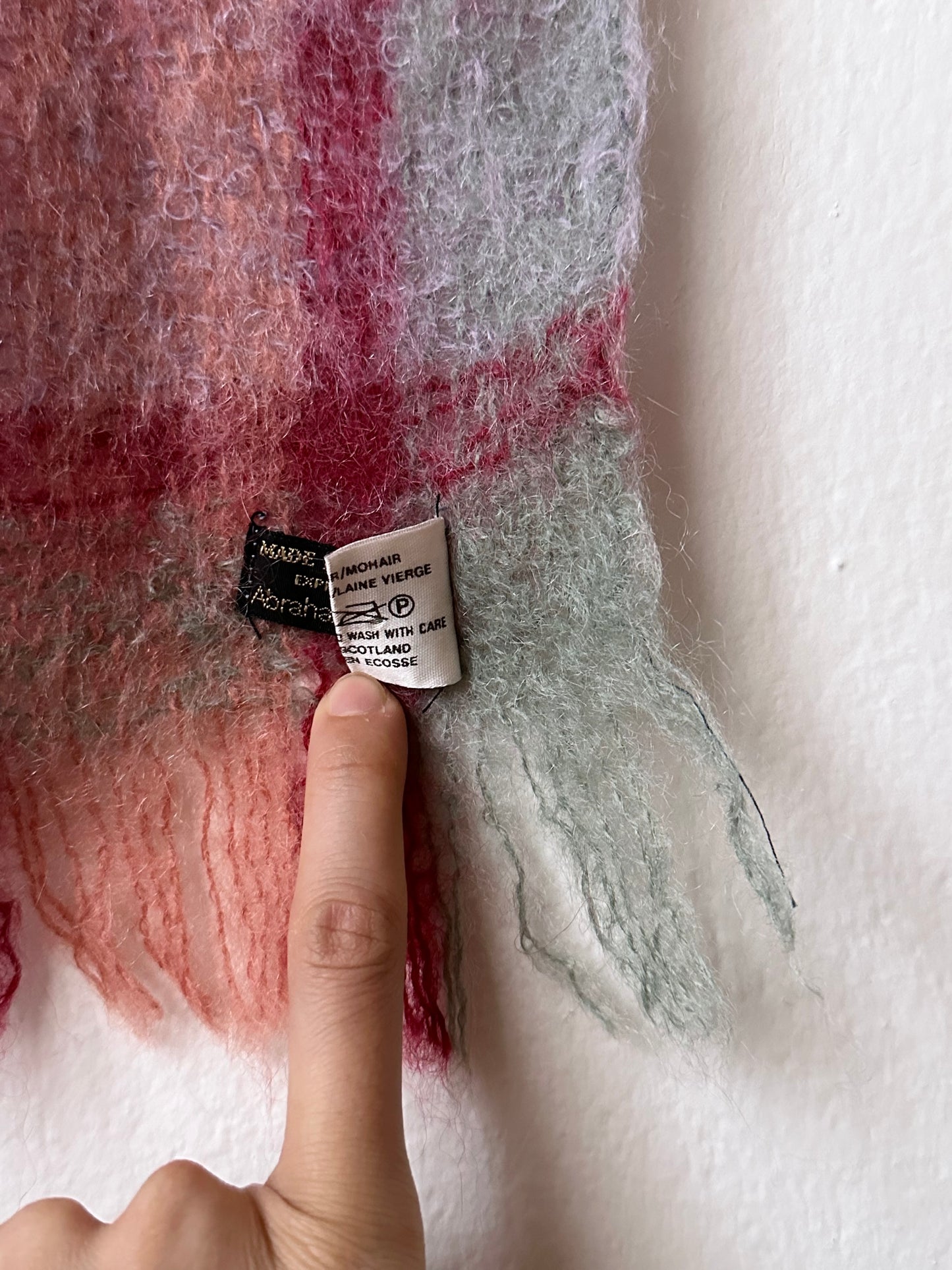 mohair wool scarf made in scotland