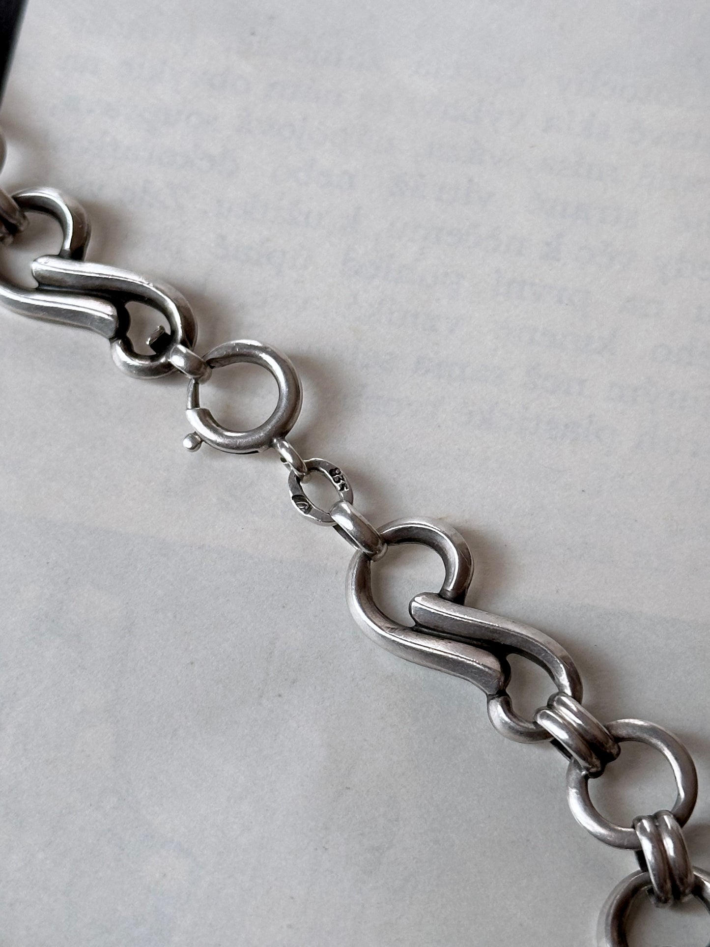 1970s German industrial chain necklace