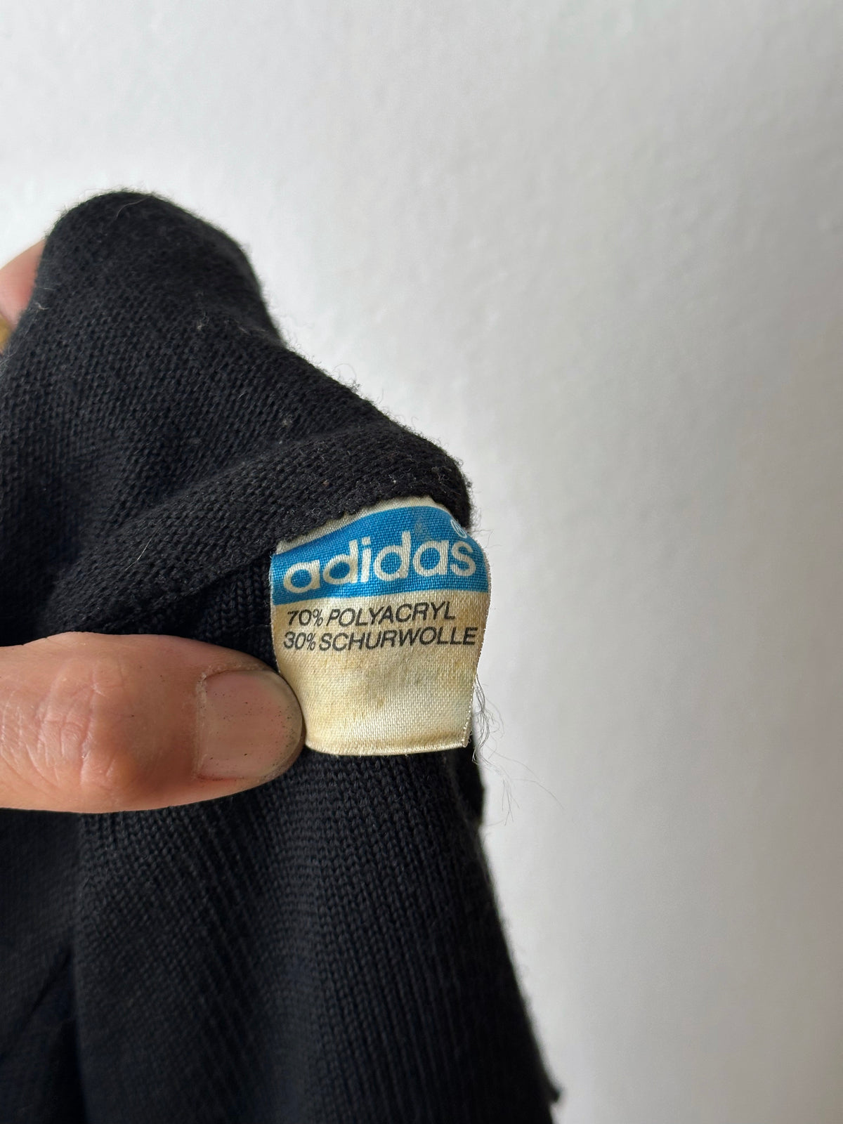 1970s black Adidas track jacket