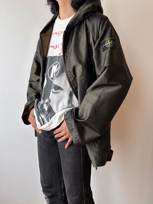 Stone Island SS'96 Formula Steel parka Paul Harvey 90's 90年代 Vintage ヴィンテージ ストーンアイランド Massimo osti Made in Italy  イタリア製 CP COMPANY プラハ 古着屋 古着 Praha Prague Vintage store ユーロ古着 ヨーロッパ古着 テック Nylon ナイロン