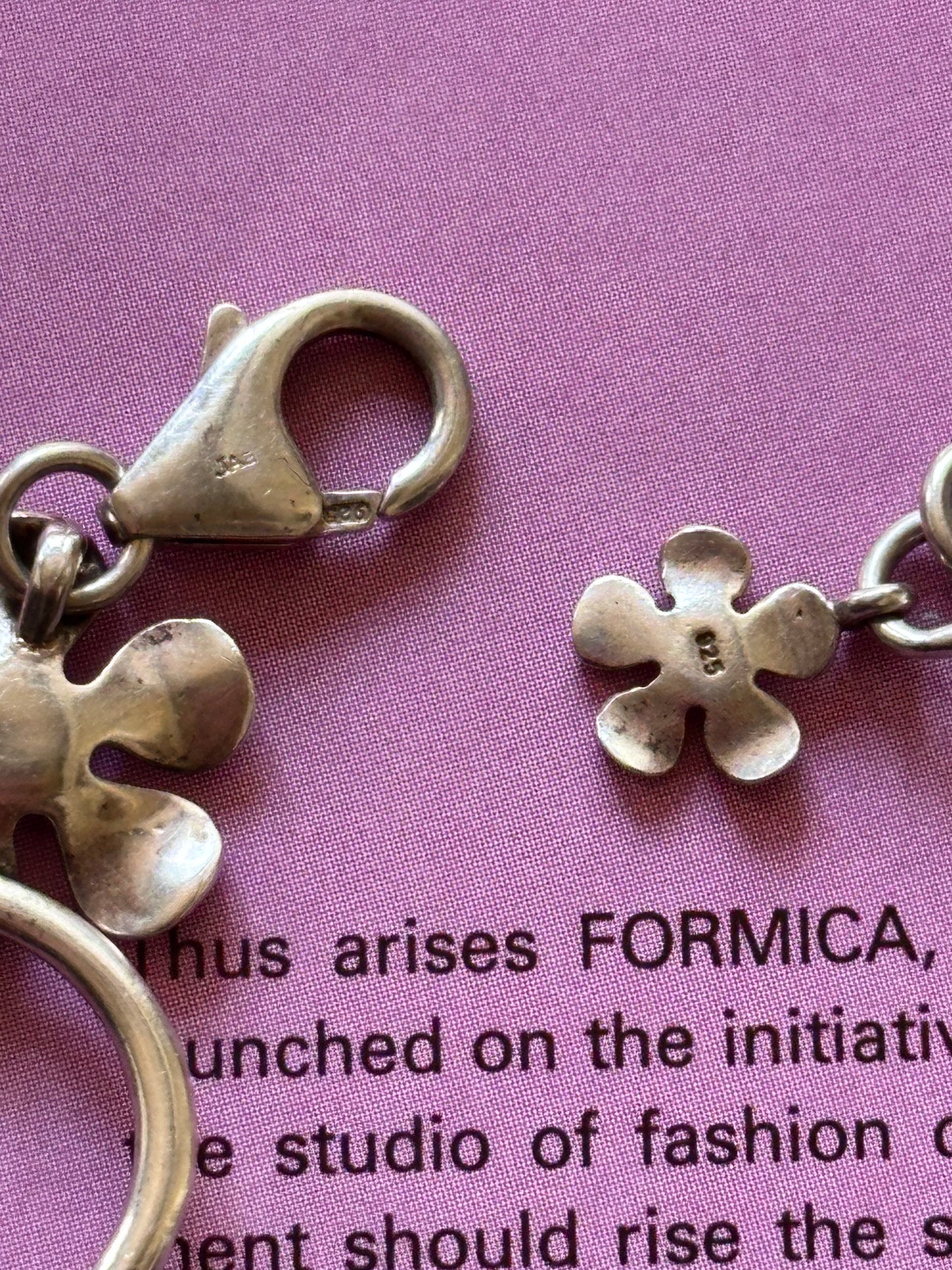 silver 925 vermeil blooming bracelet