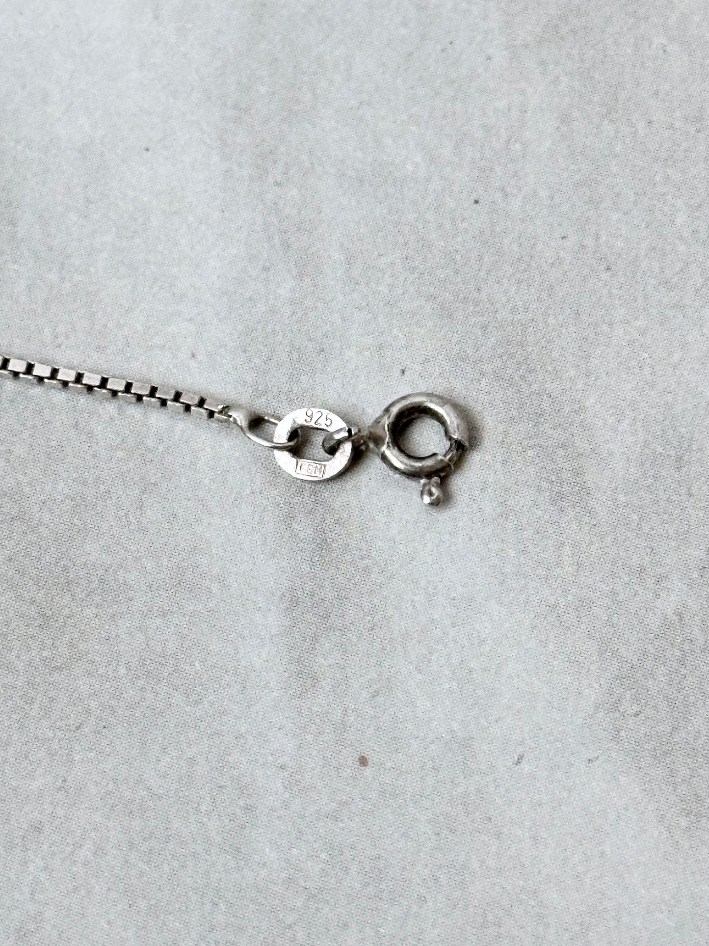 German 835 vintage silver fish pendant necklace