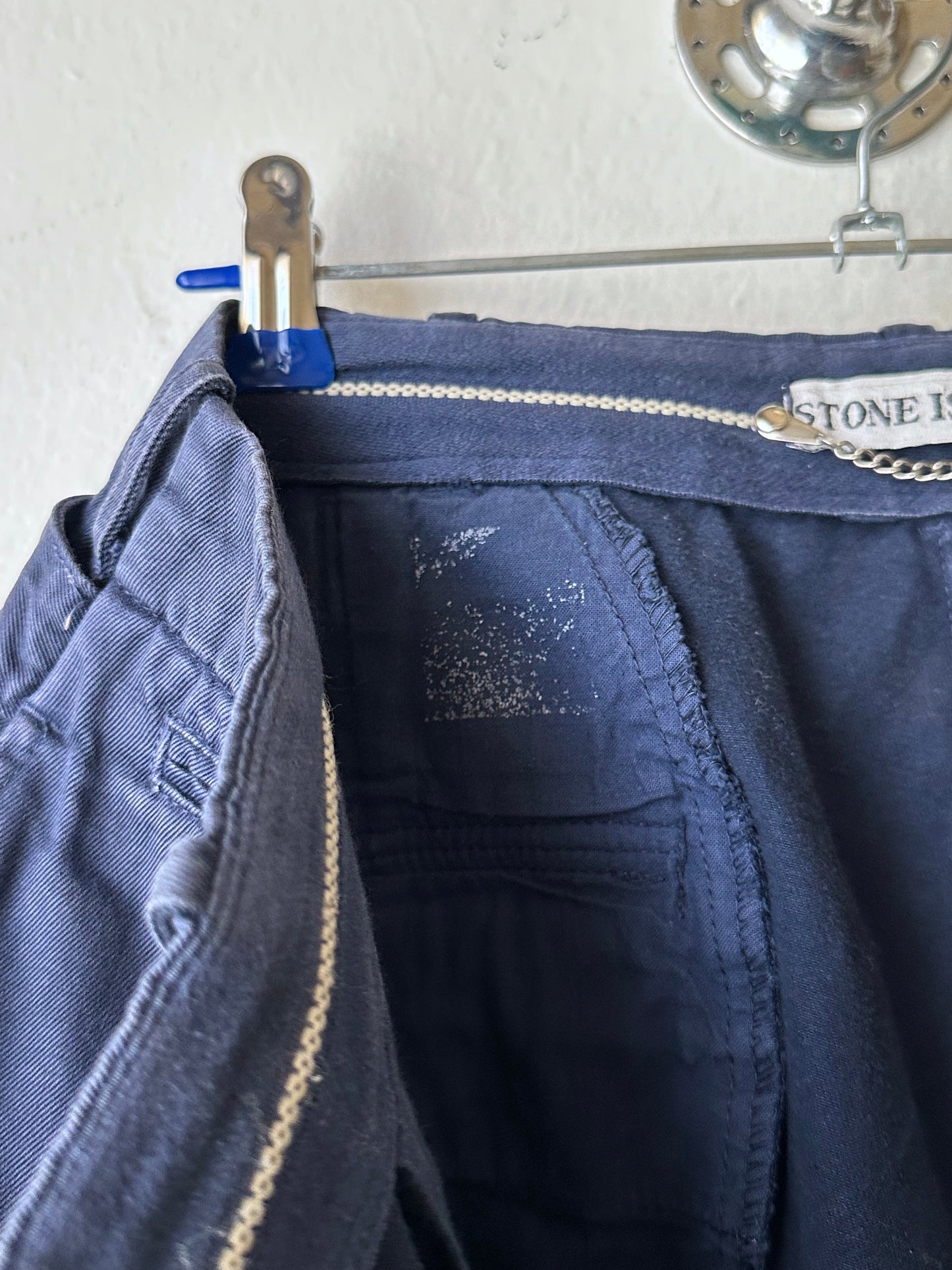 1980s Stone Island navy chinos - w29