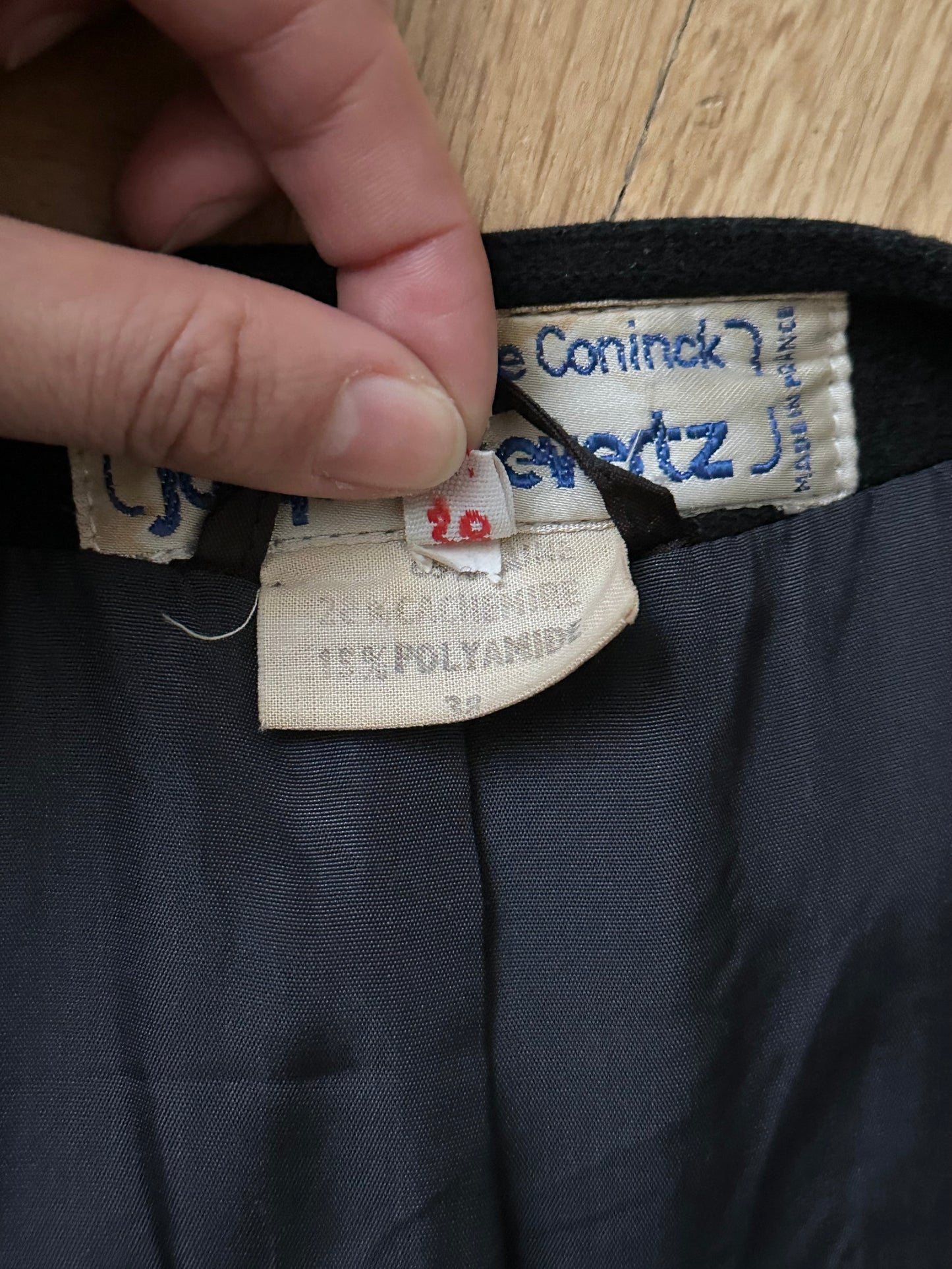 80s cashmere wool collarless coat