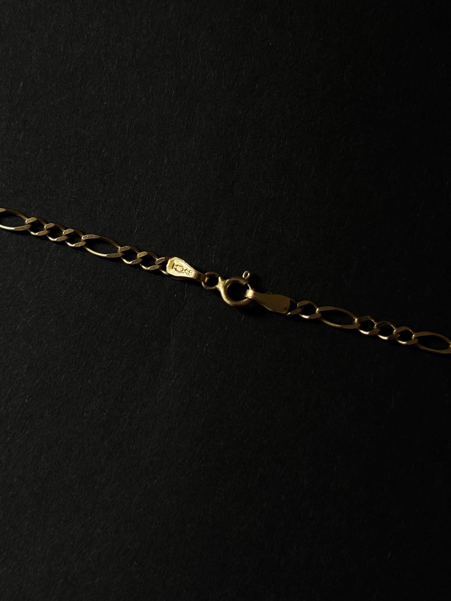 70s Czechoslovakia Figaro chain necklace Au585