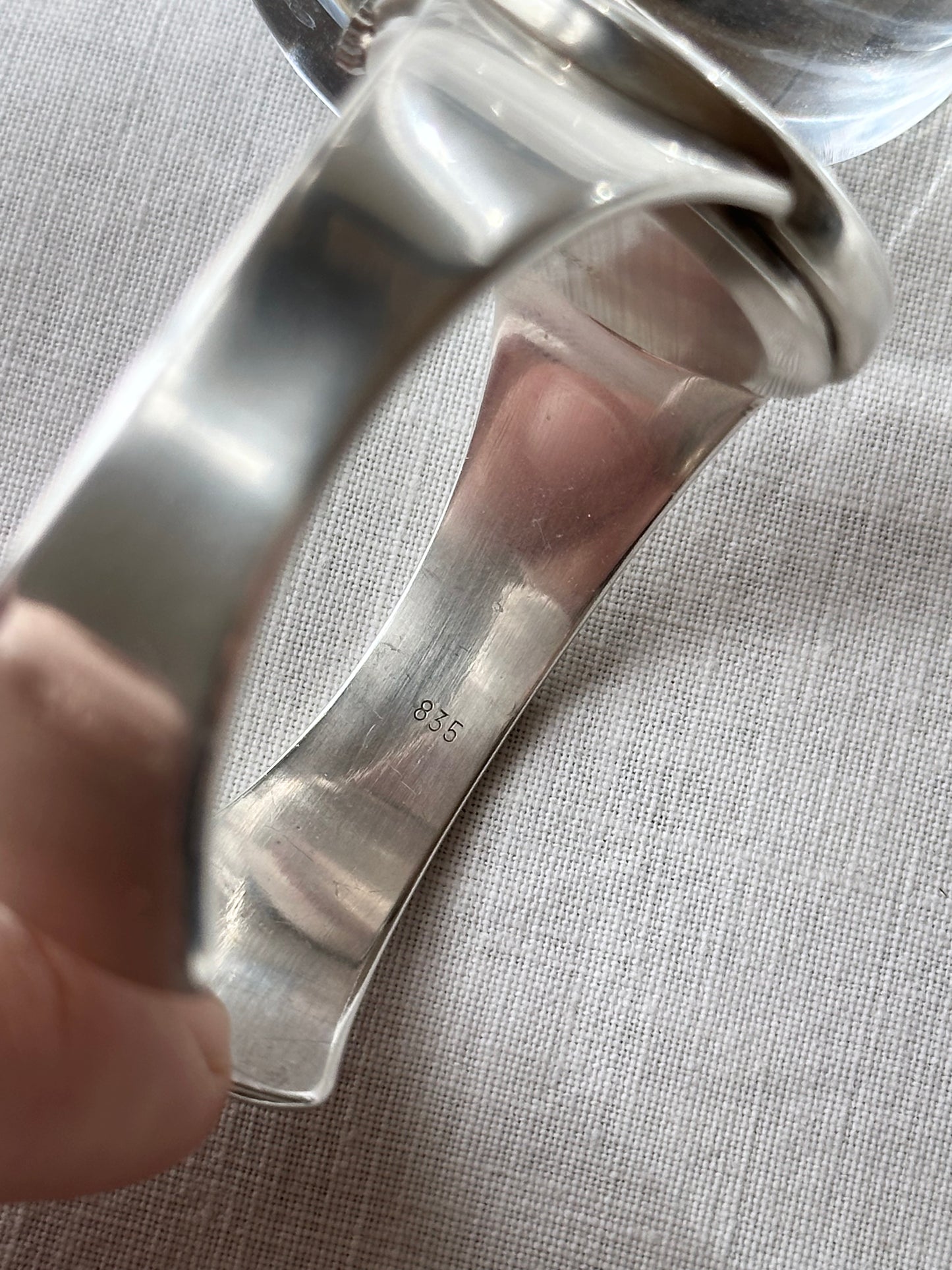 Germany 'Exquisit' vintage silver 835 bangle watch