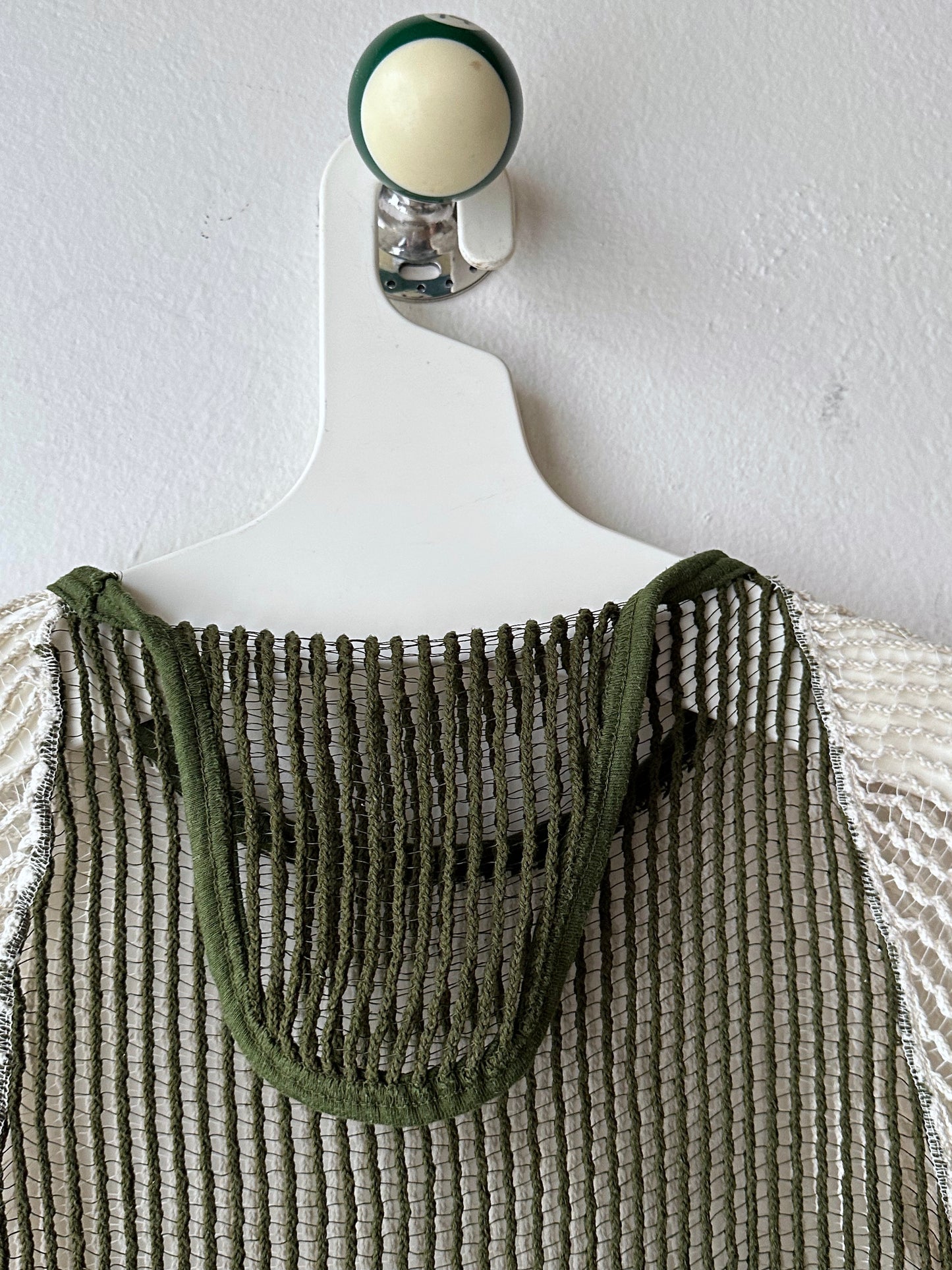 Deadstock 1970-80s Danish army mesh top 2-pack