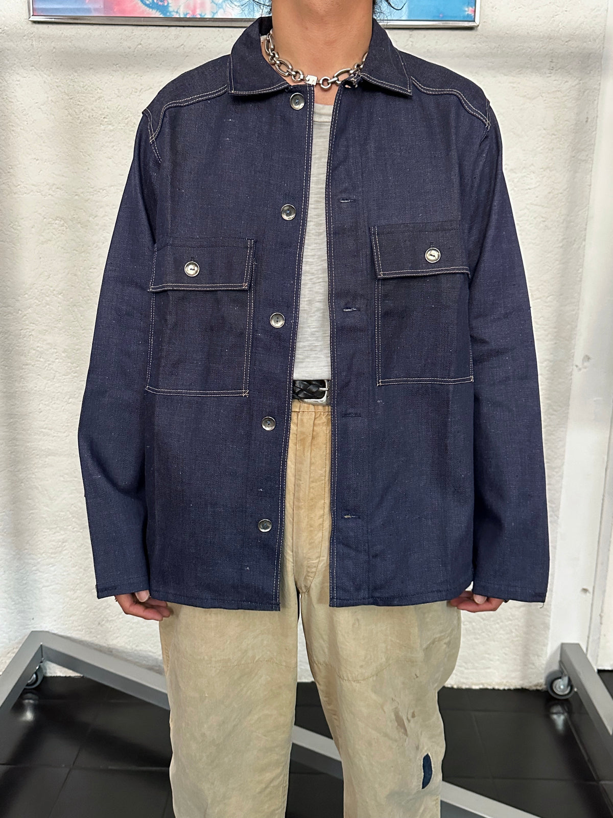 Vintage East German Denim Workwear Set