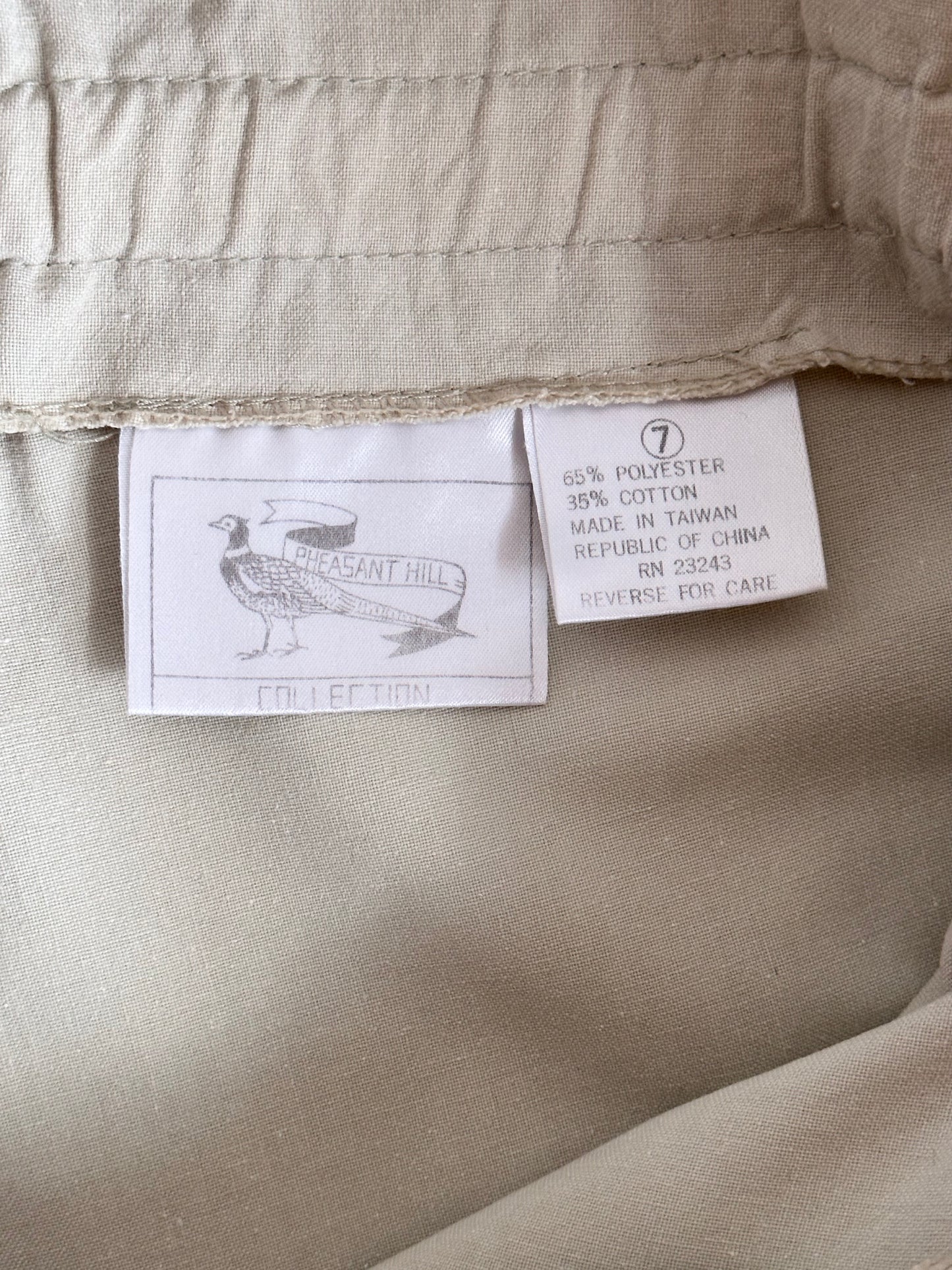belted cotton shorts