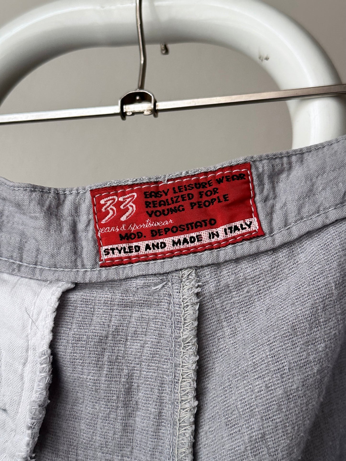 80s elephant gray trouser good fabric - W28