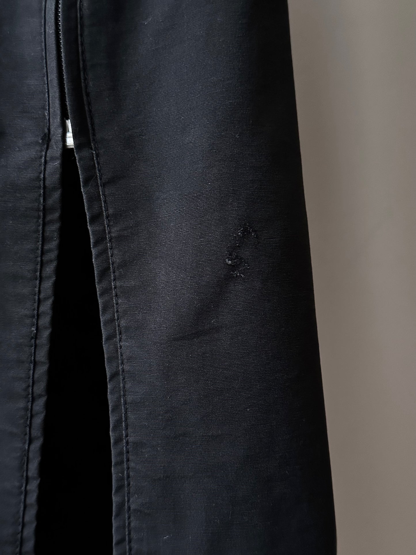 France double zip dress in black