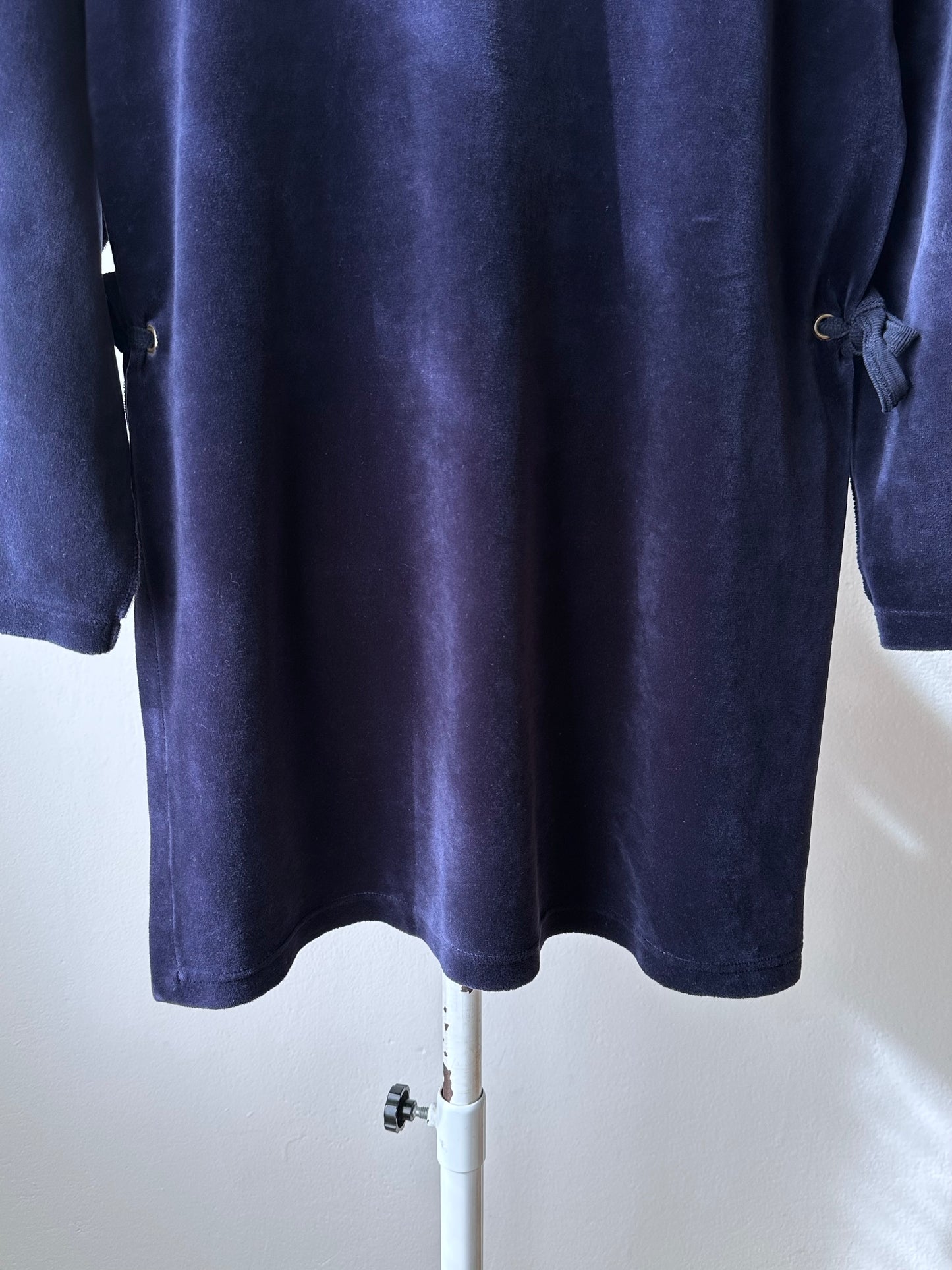 90s Sonia Rykiel chunky velvet side ribbon top