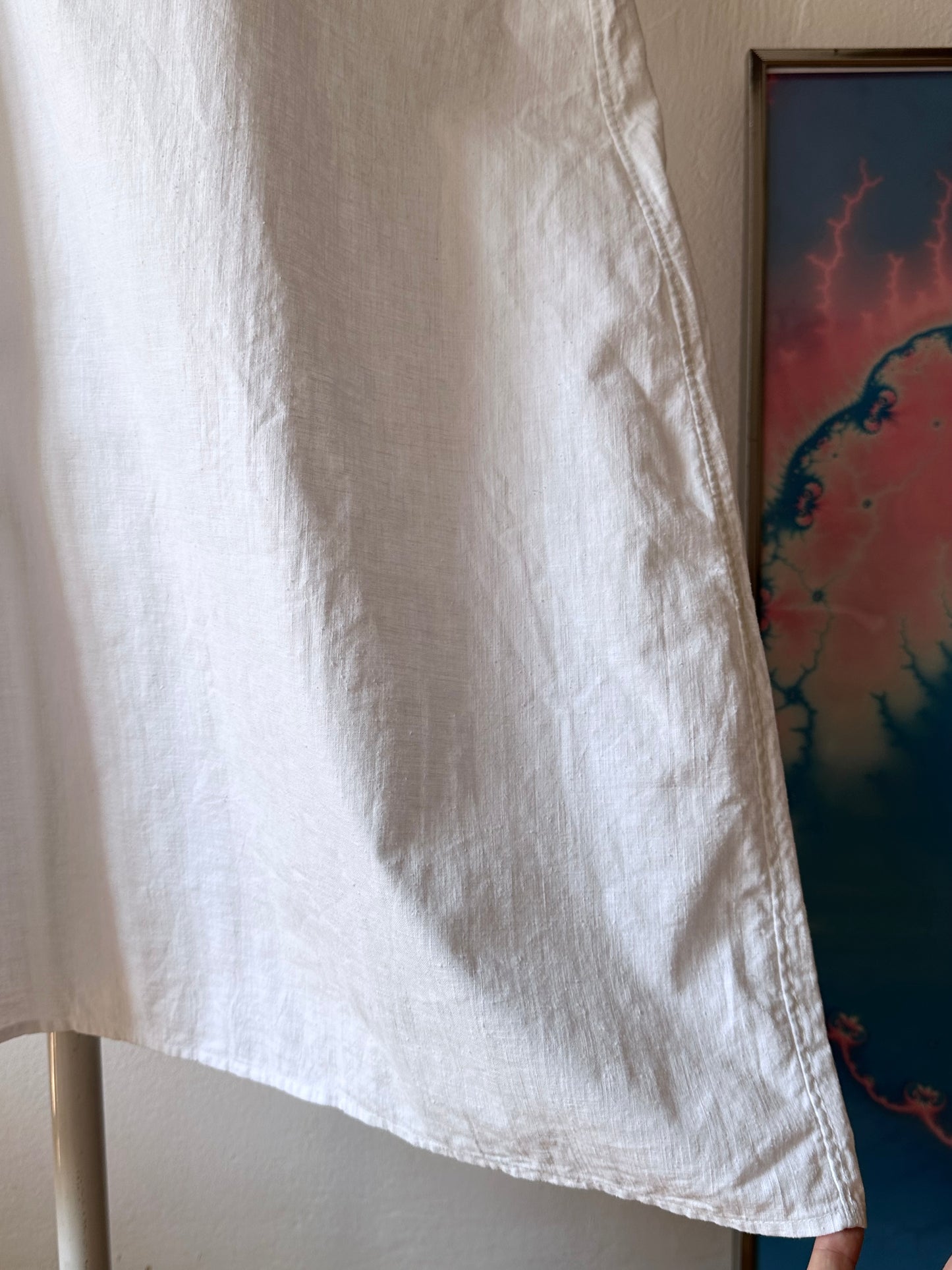 vintage linen cotton nighty dress