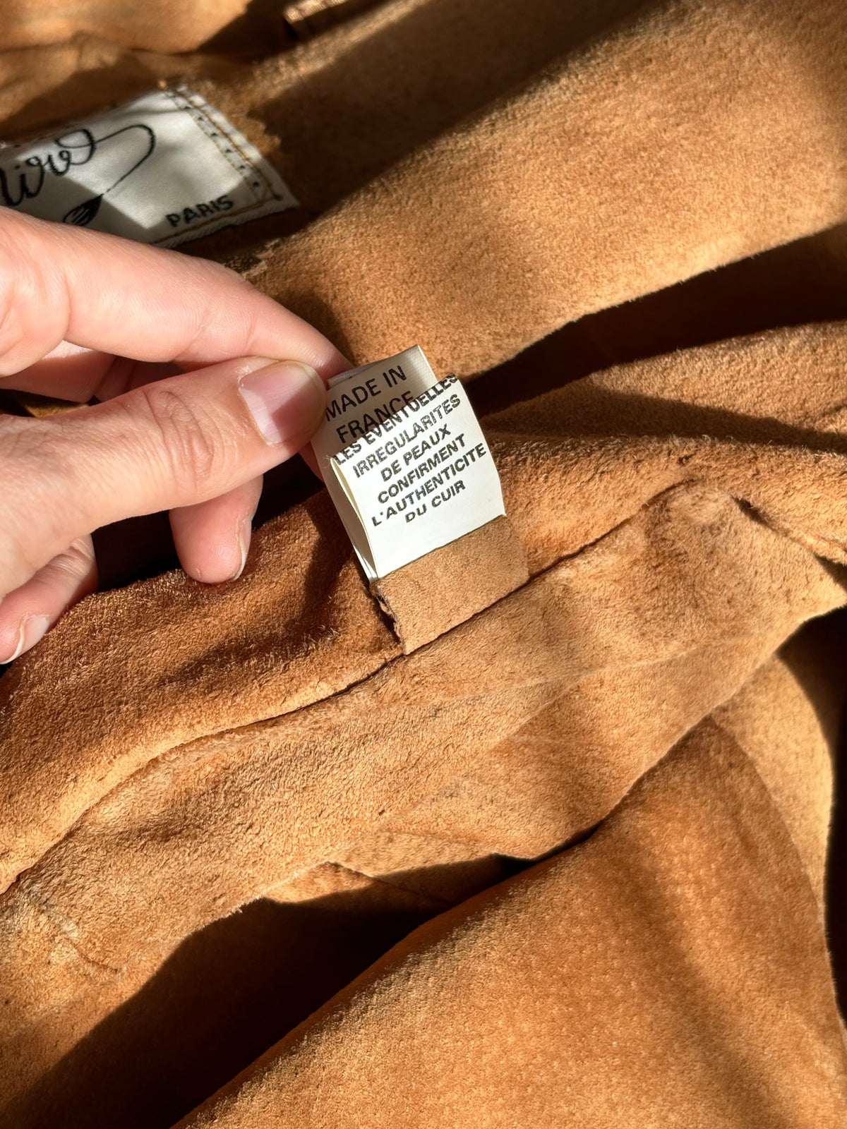 French suede stich shirt