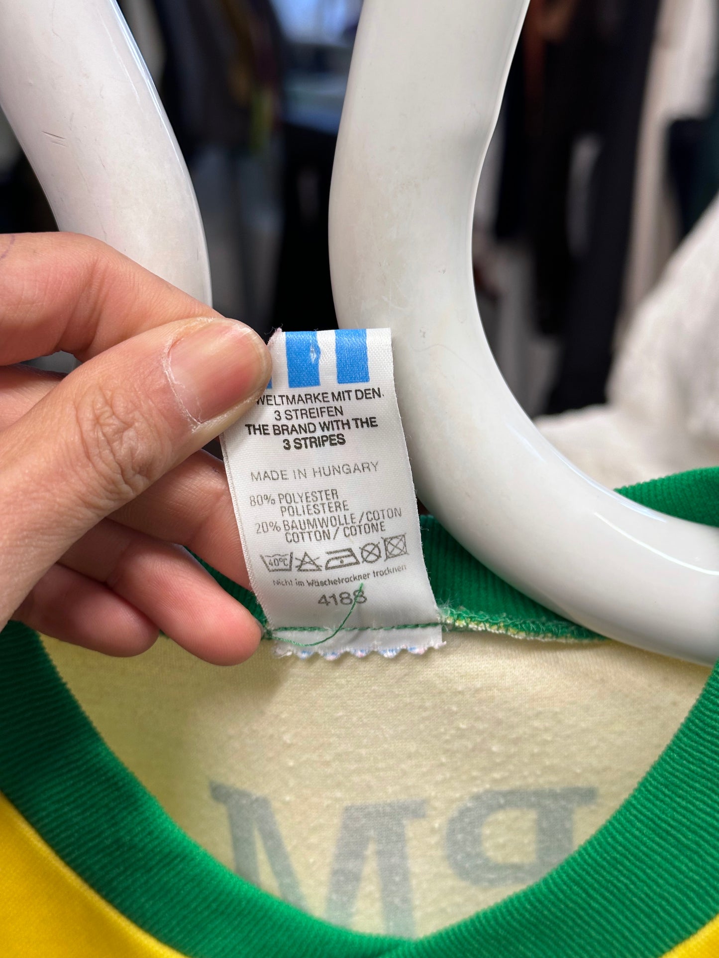 90s Adidas football shirt - L