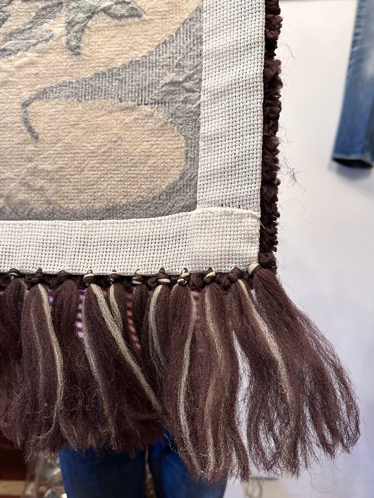 Vintage pile wall tapestry