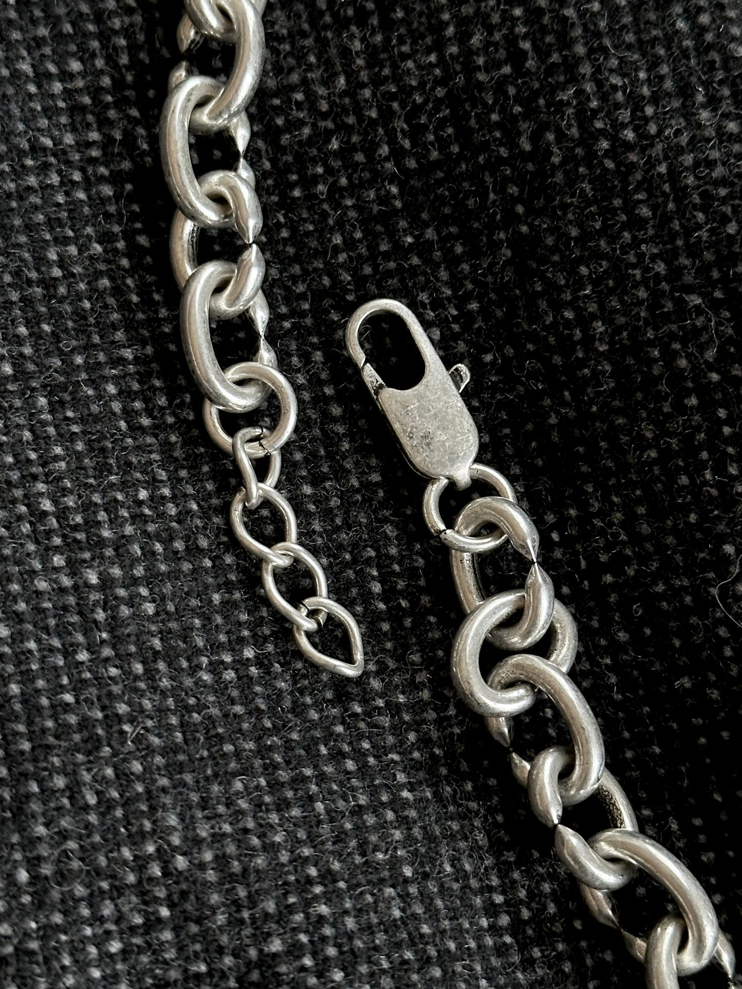 France vintage metal nails necklace