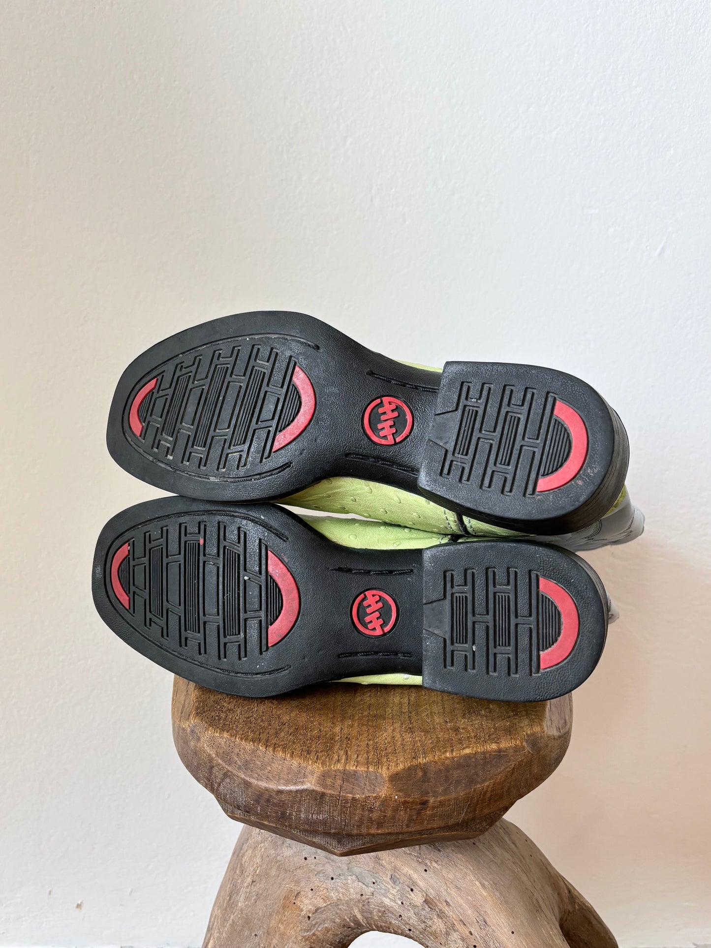 90s ostrich cowboy boots