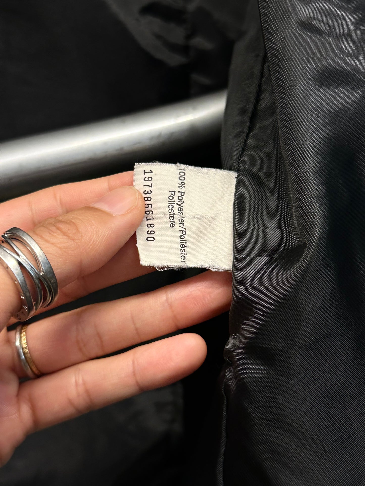 90s black tailored jacket with zips