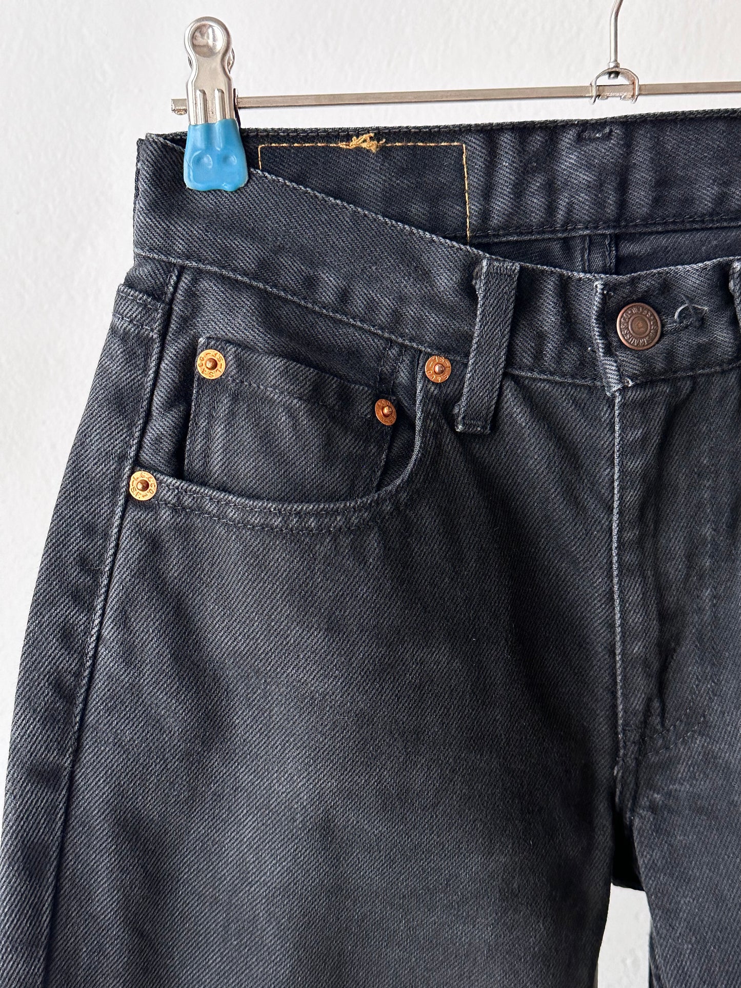 90s Levi's 595 black made in Italy