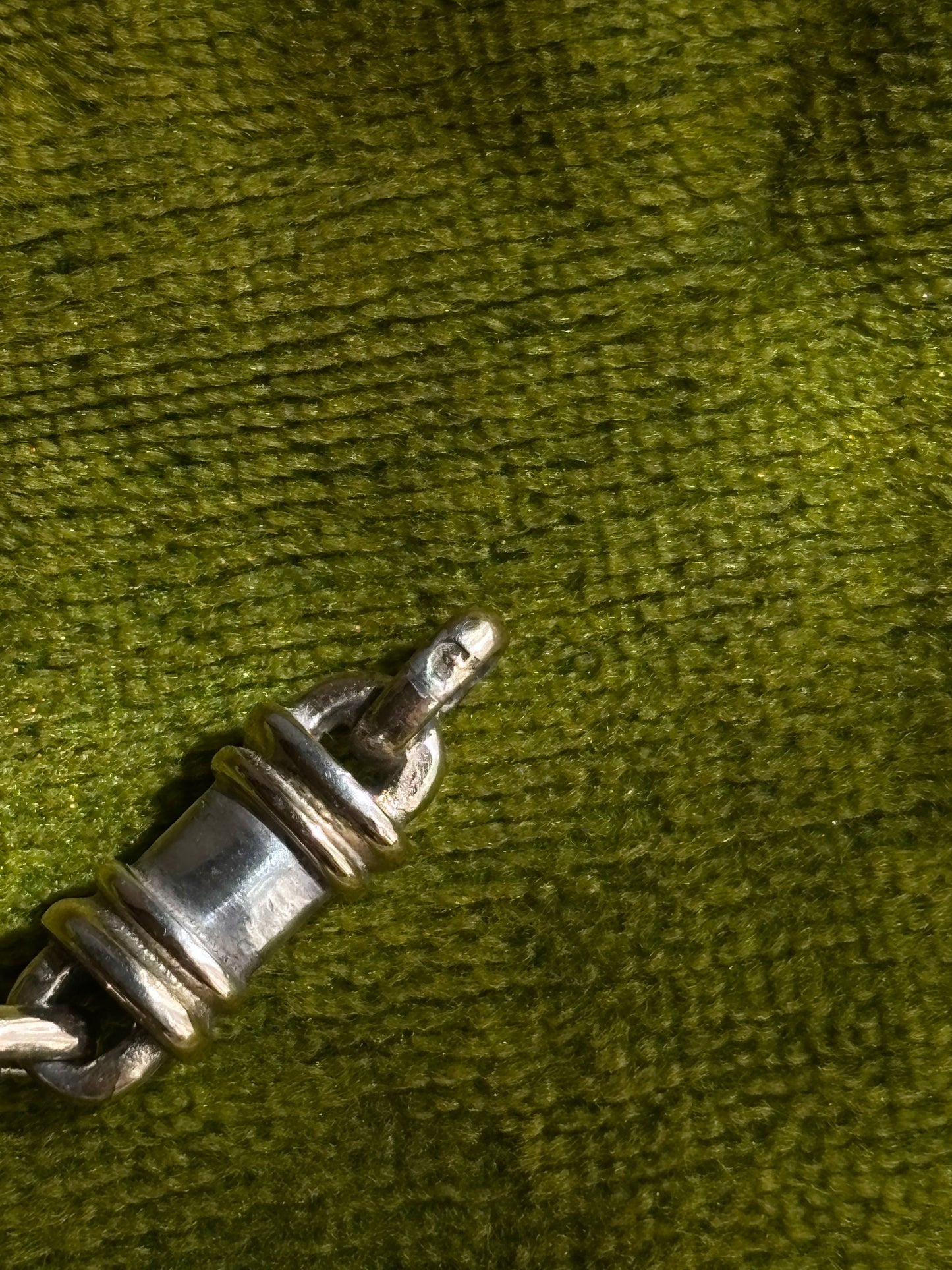 70-80s France silver and vermeil barrel bracelet