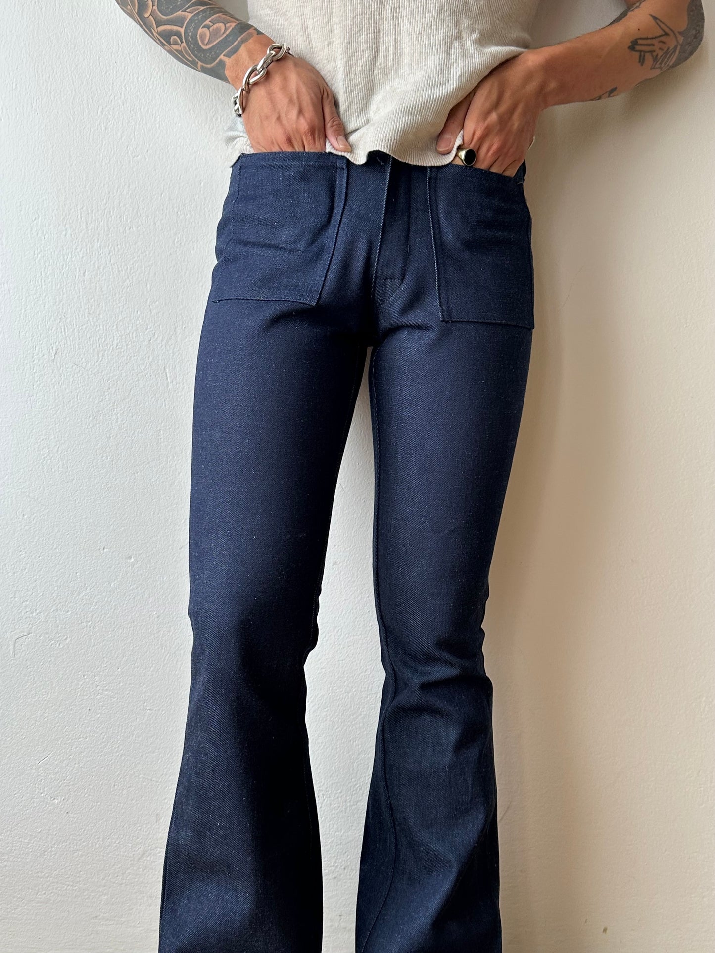 70s Dead Stock Flare Jeans - w27