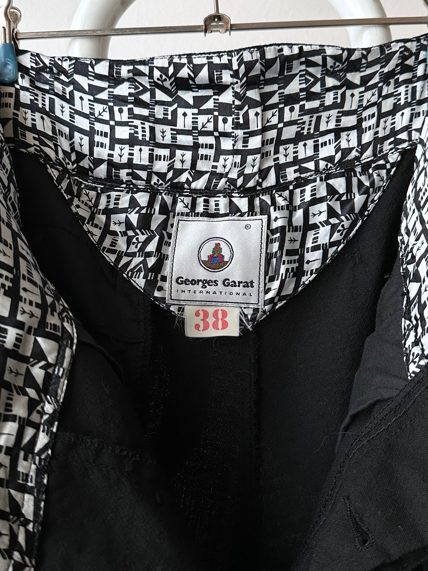 90s black trouser made in France