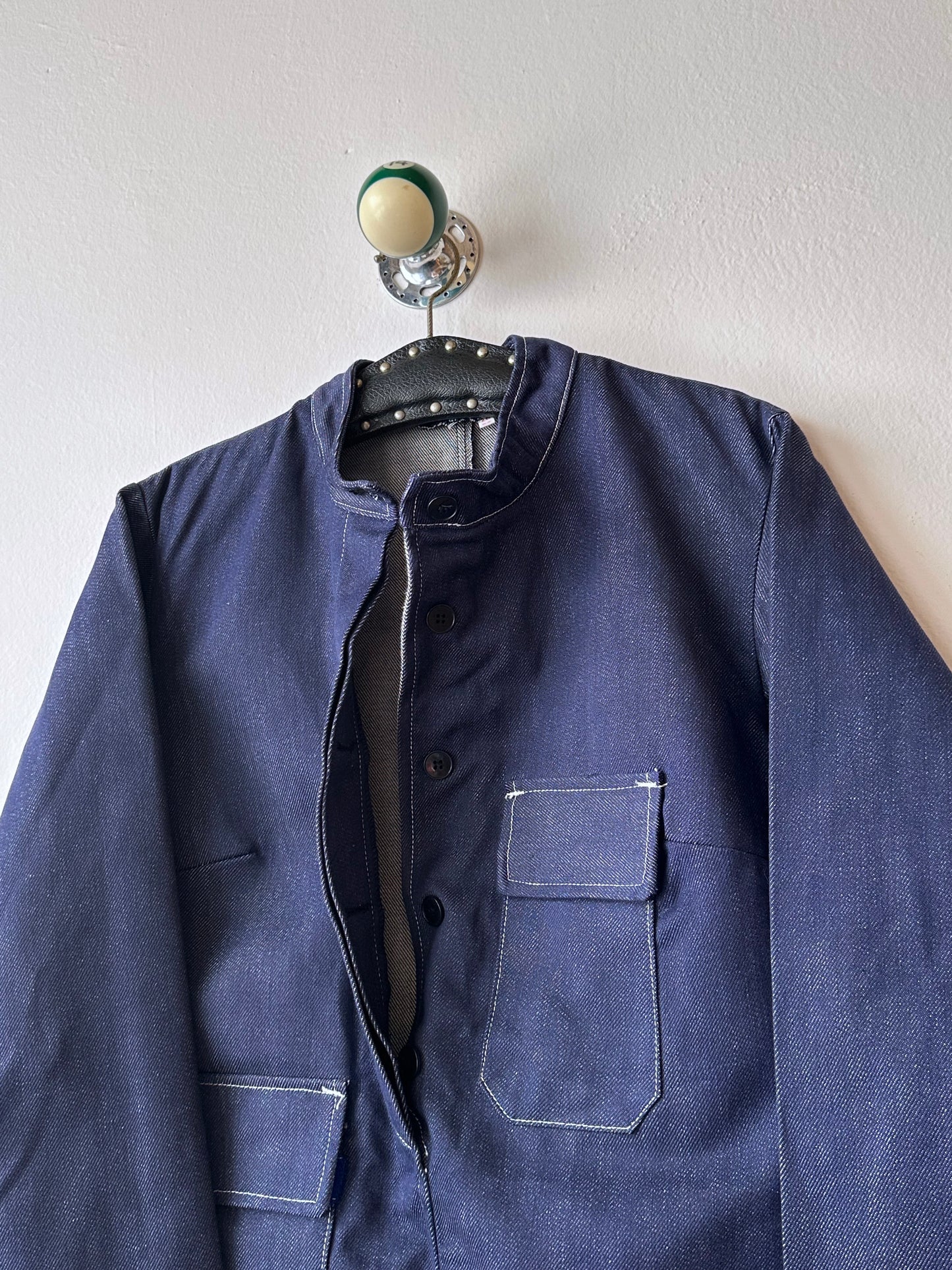 1970s French Denim work jacket , Deadstock