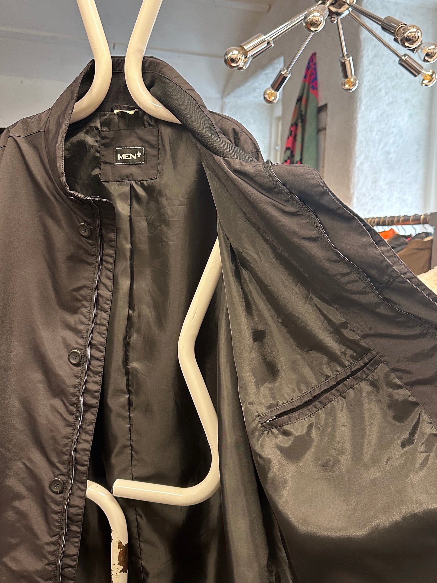 Early 00s Black Nylon coat