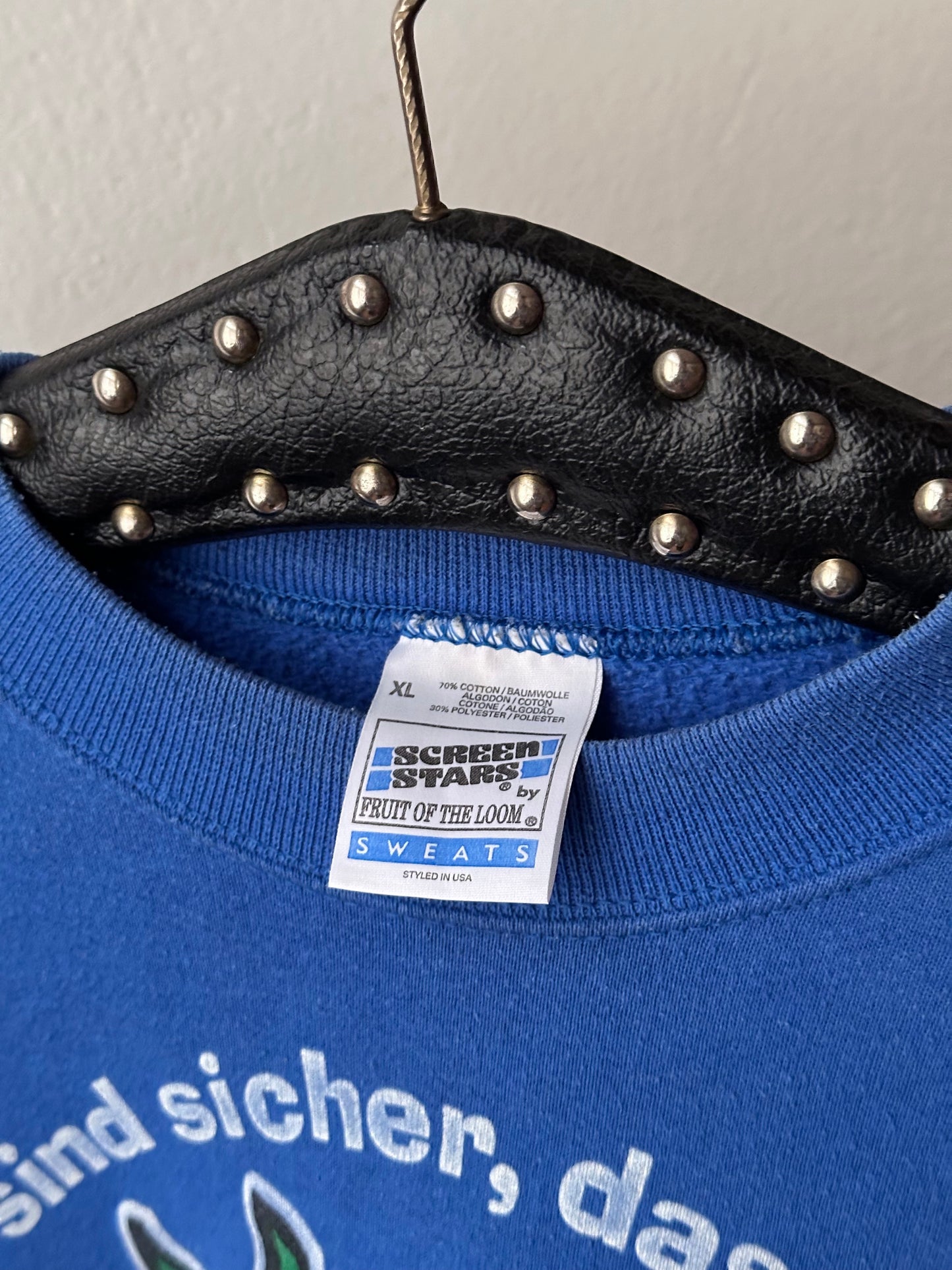 Late 90s printed sweatshirt - XL