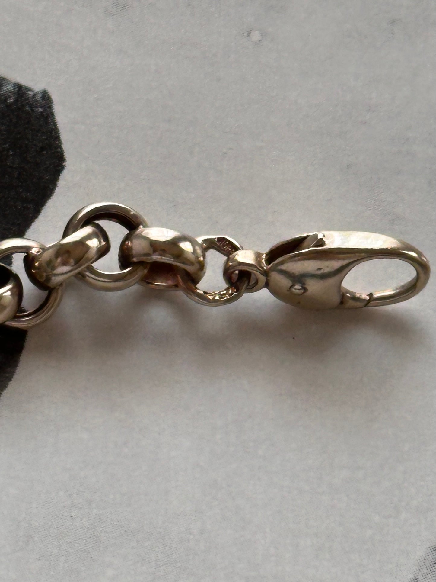 AUREA 925 champagne gold rolo crescendo necklace