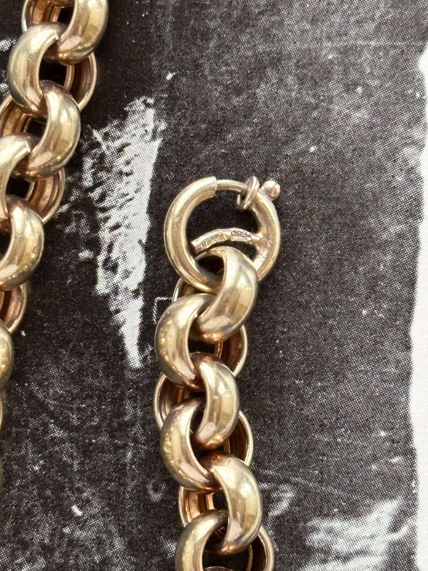 AUREA 925 champagne gold vermeil rolo bracelet