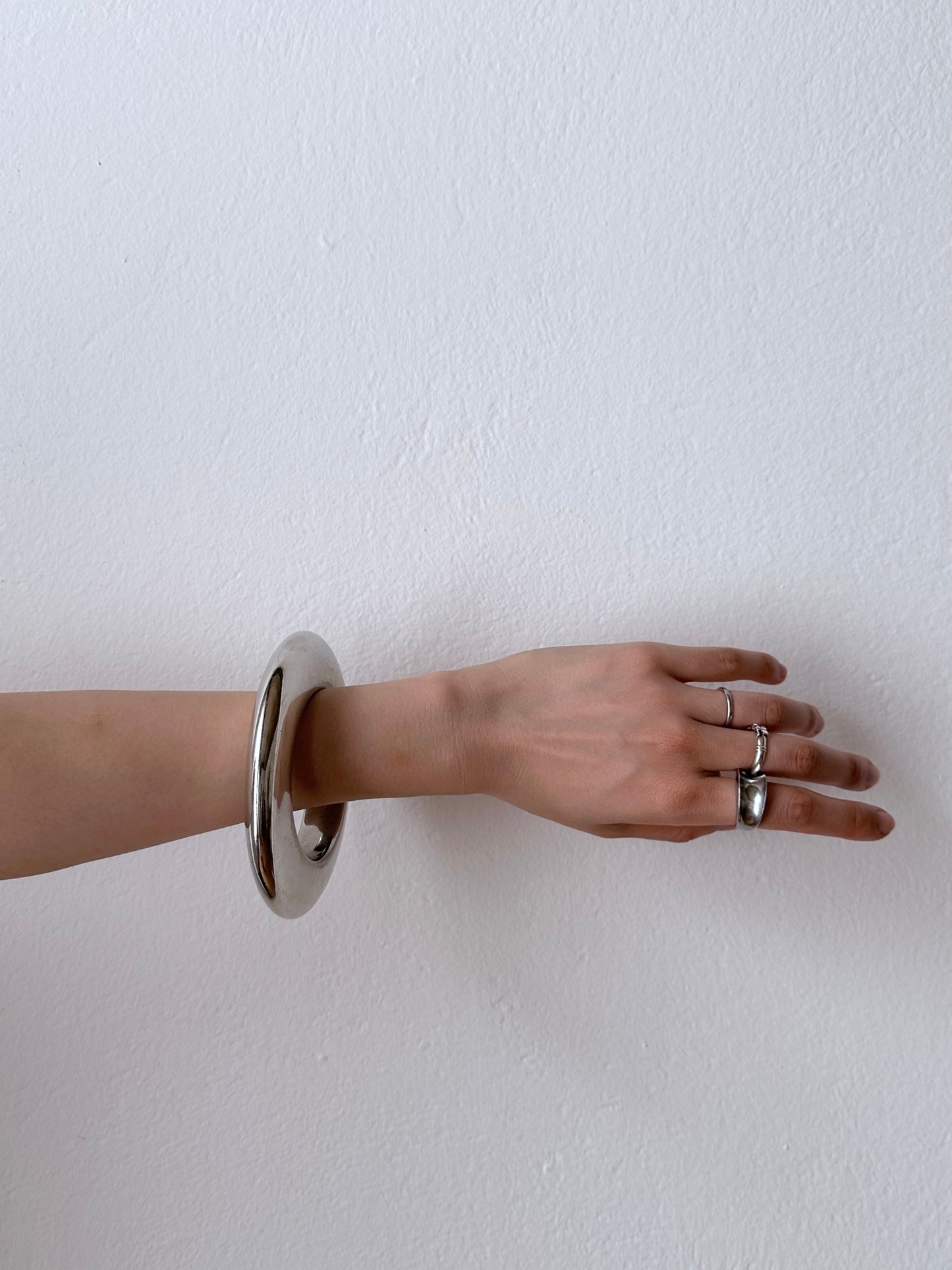 70s France space age metal bangle