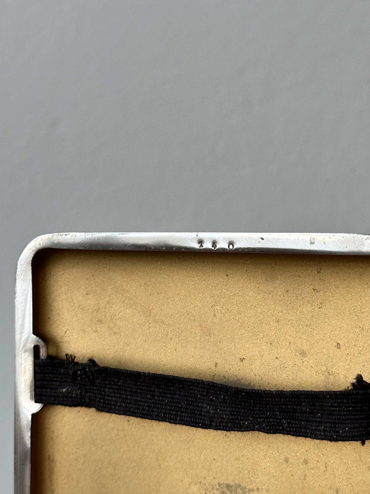 France antique silver tobacco case