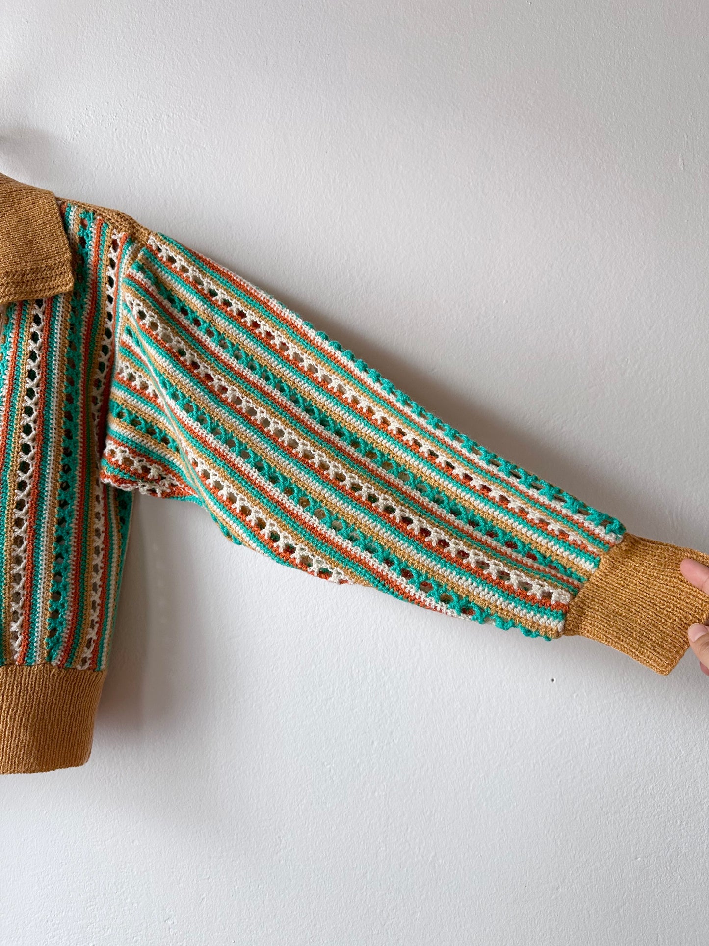 mesh knit polo handmade in Berlin