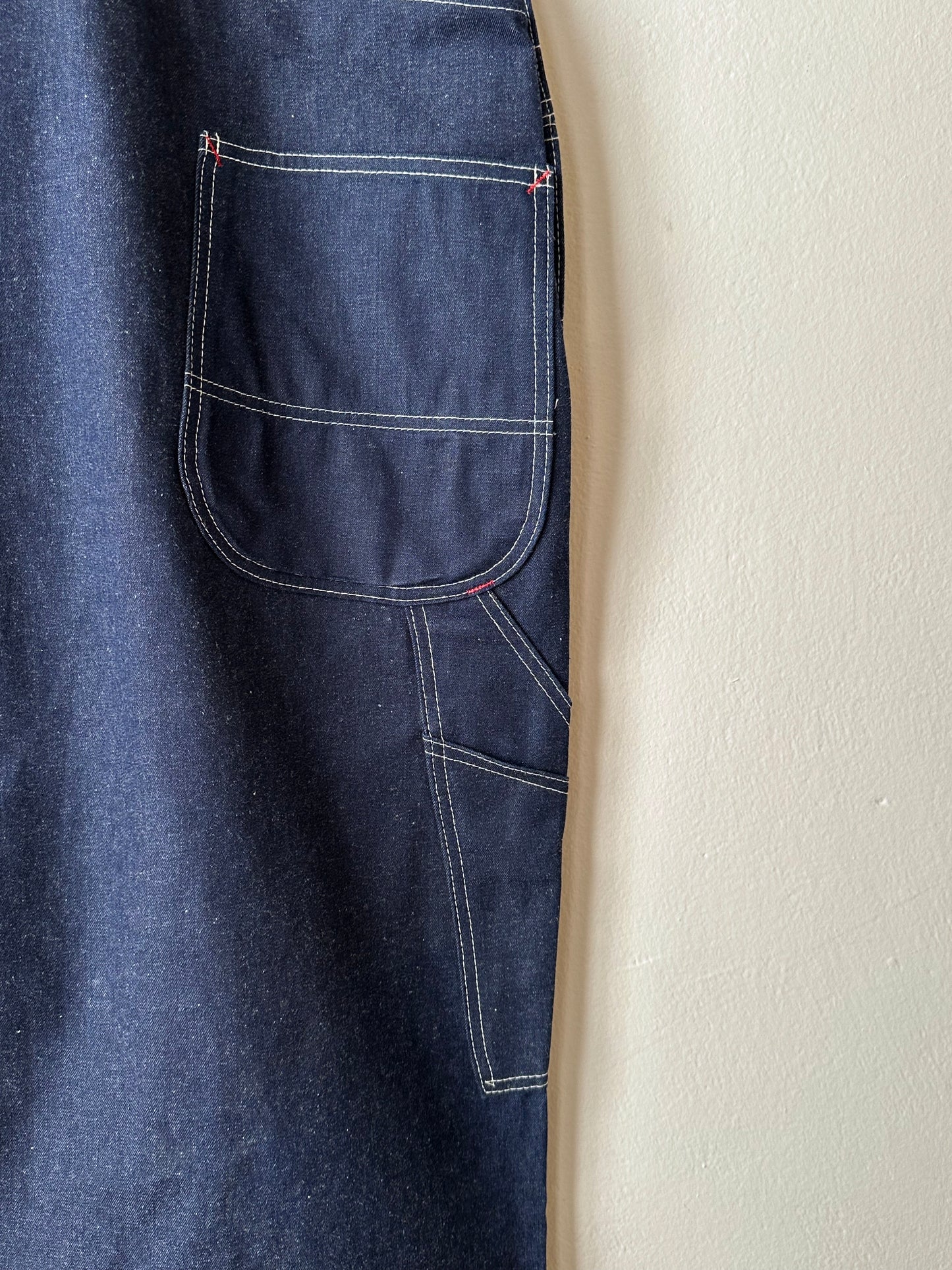 Oversized Dickies denim overalls